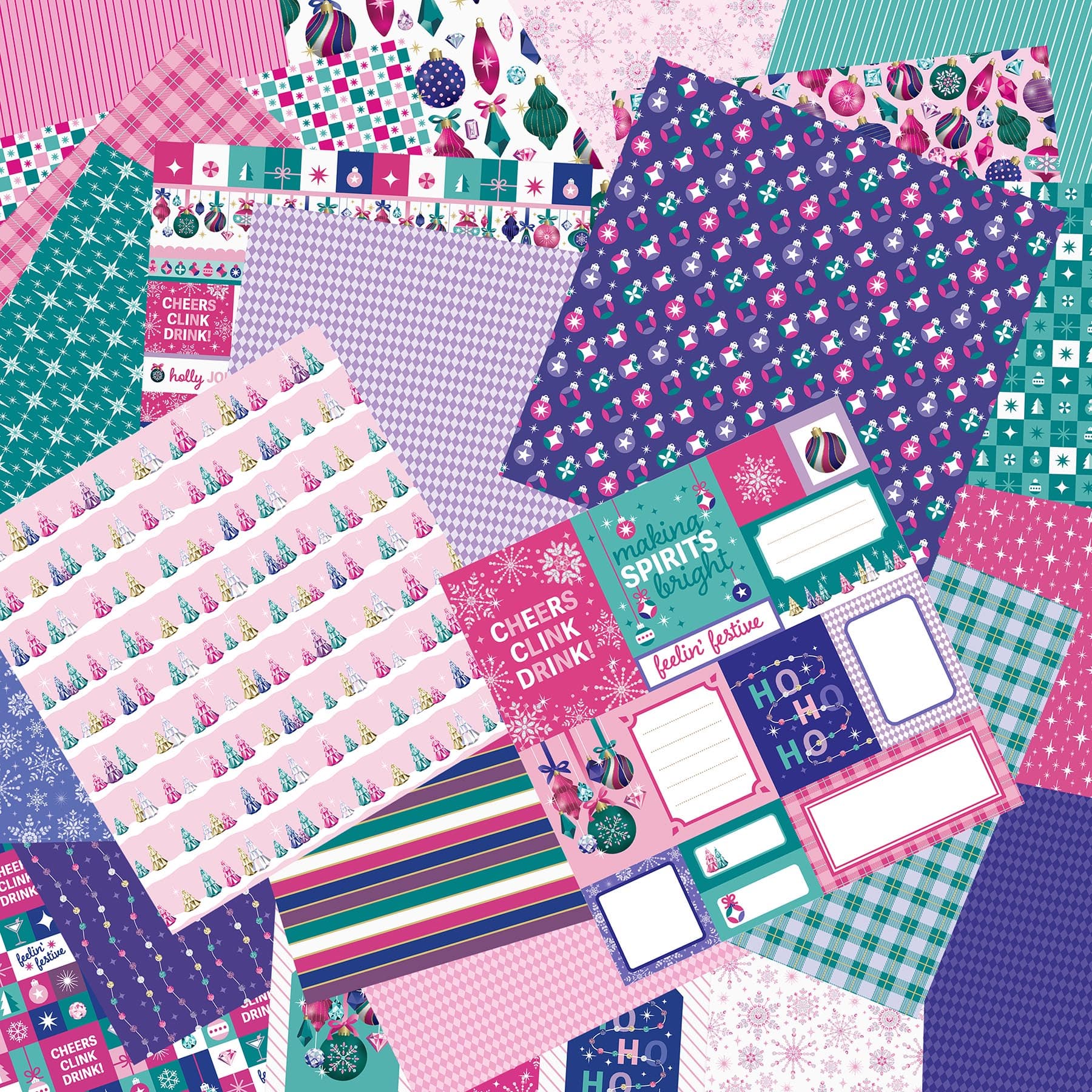 6" x 6" Jewels & Jolly Double-Sided Paper Pad, 24 Sheets by Recollections™