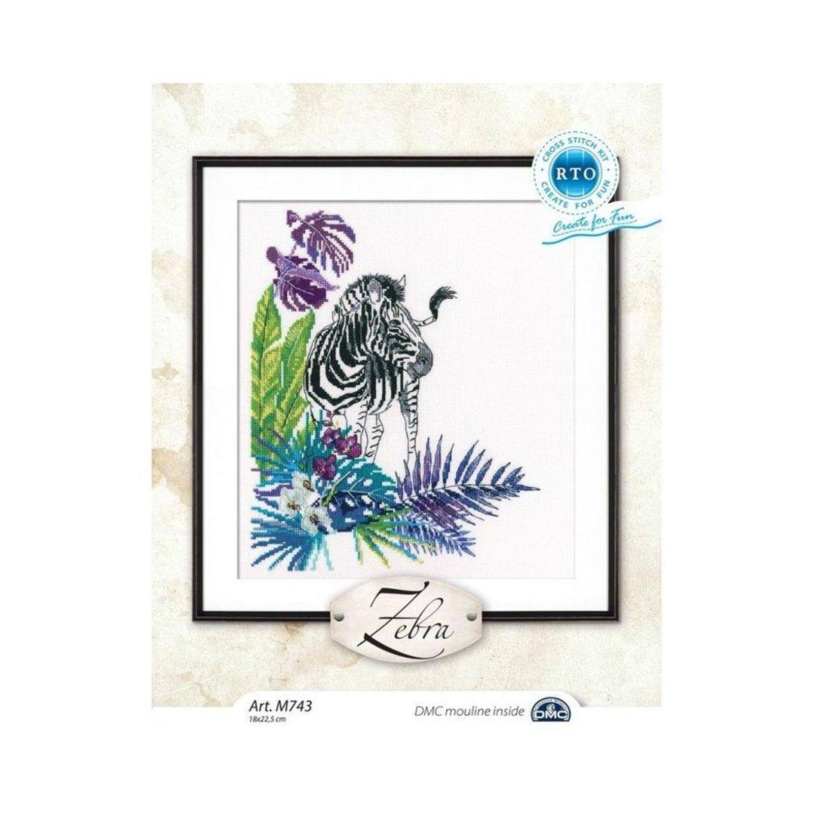 RTO Zebra Cross Stitch Kit