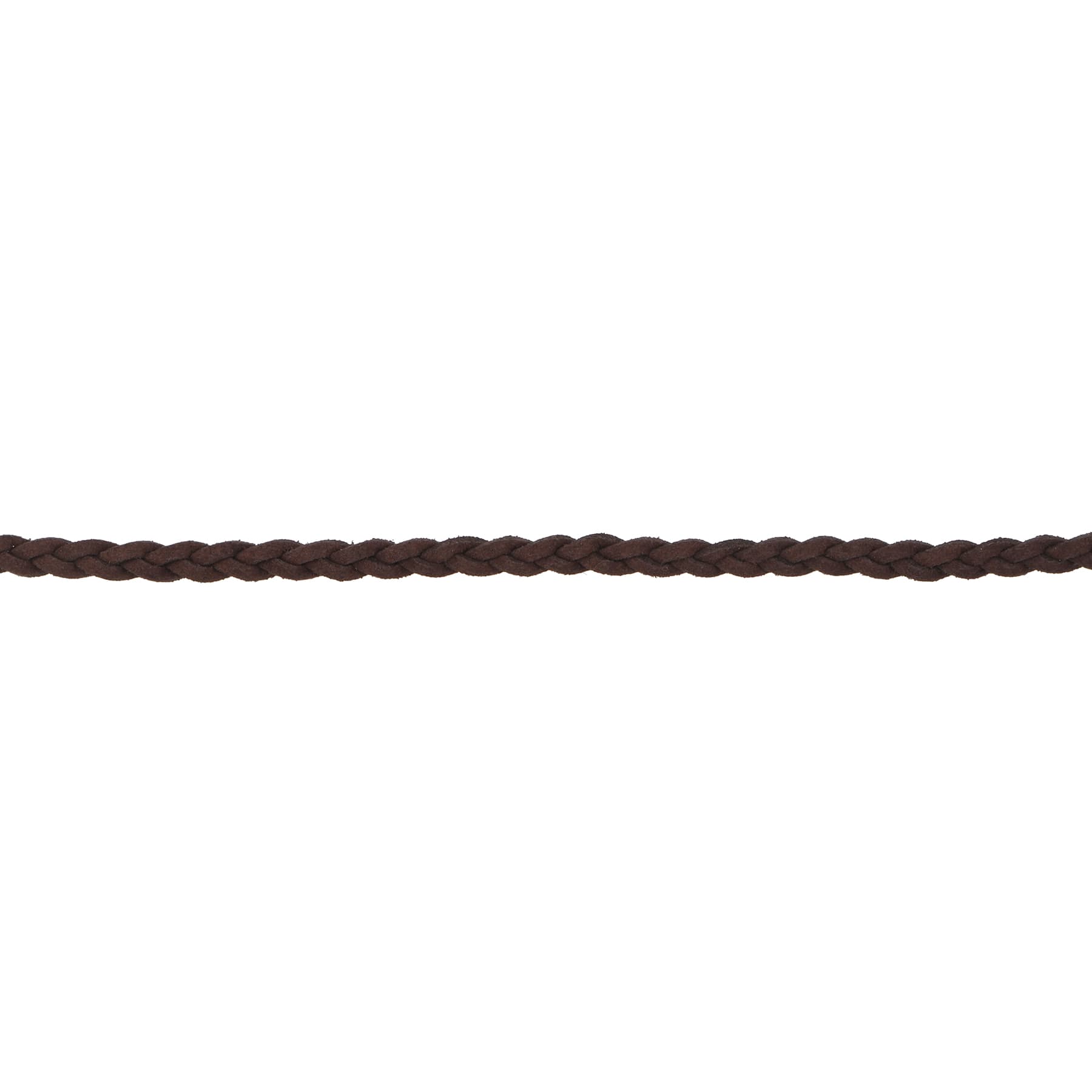 1/4&#x22; Dark Brown Faux Leather Braid Trim by Celebrate It&#xAE;