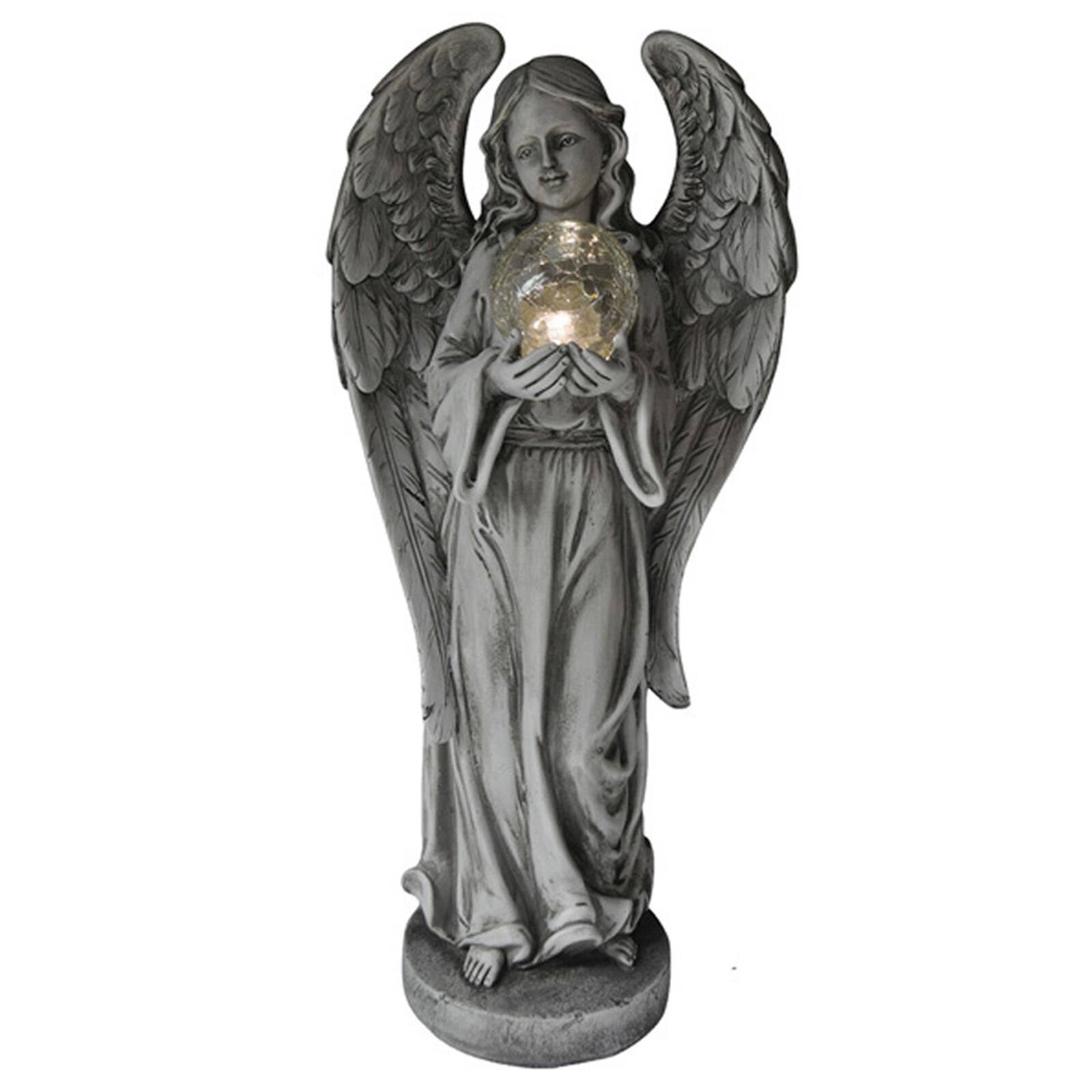 Santa&#x27;s Workshop 23&#x22; Angel With Glass Ball D&#xE9;cor