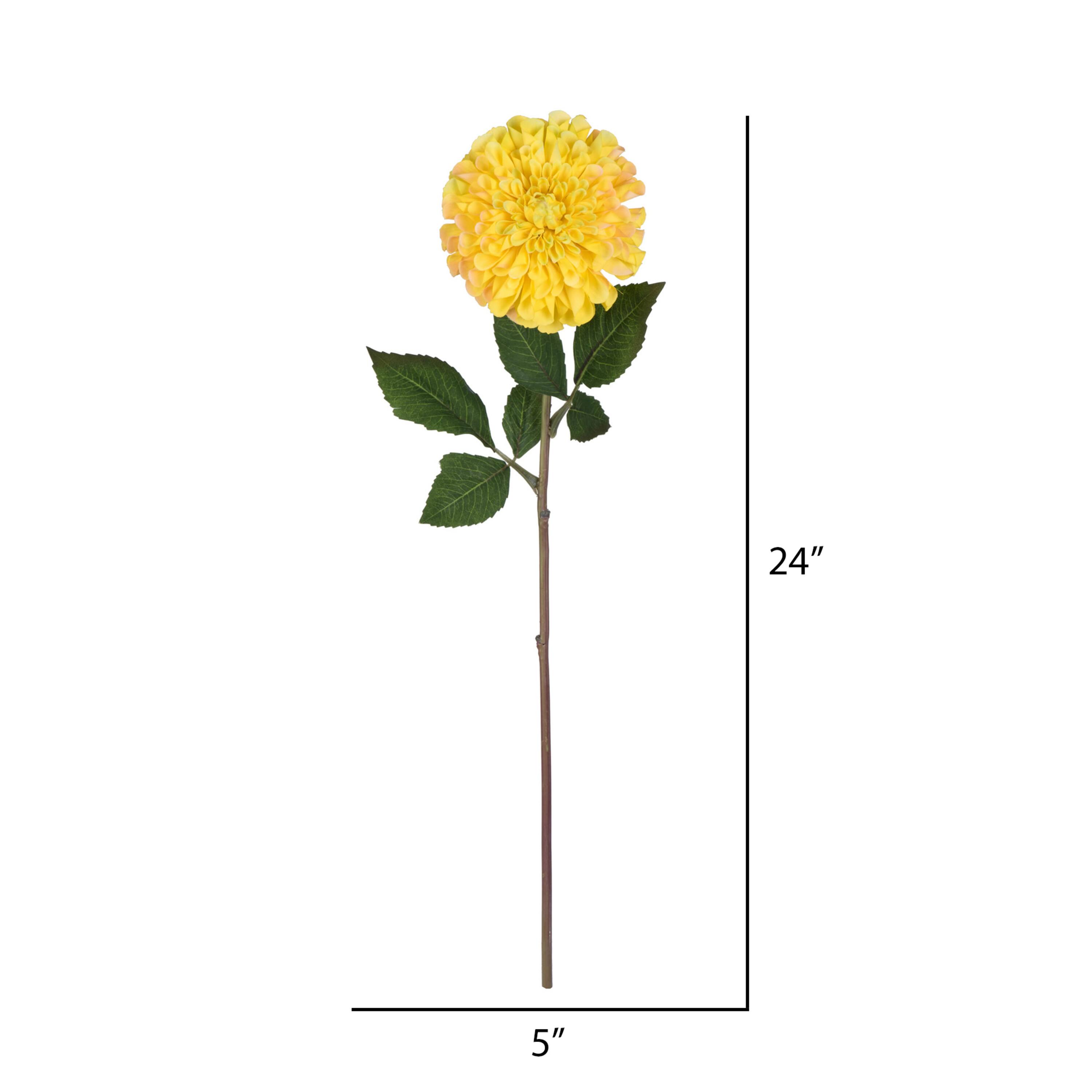 Yellow Zinnia Artificial Stem, 3ct.