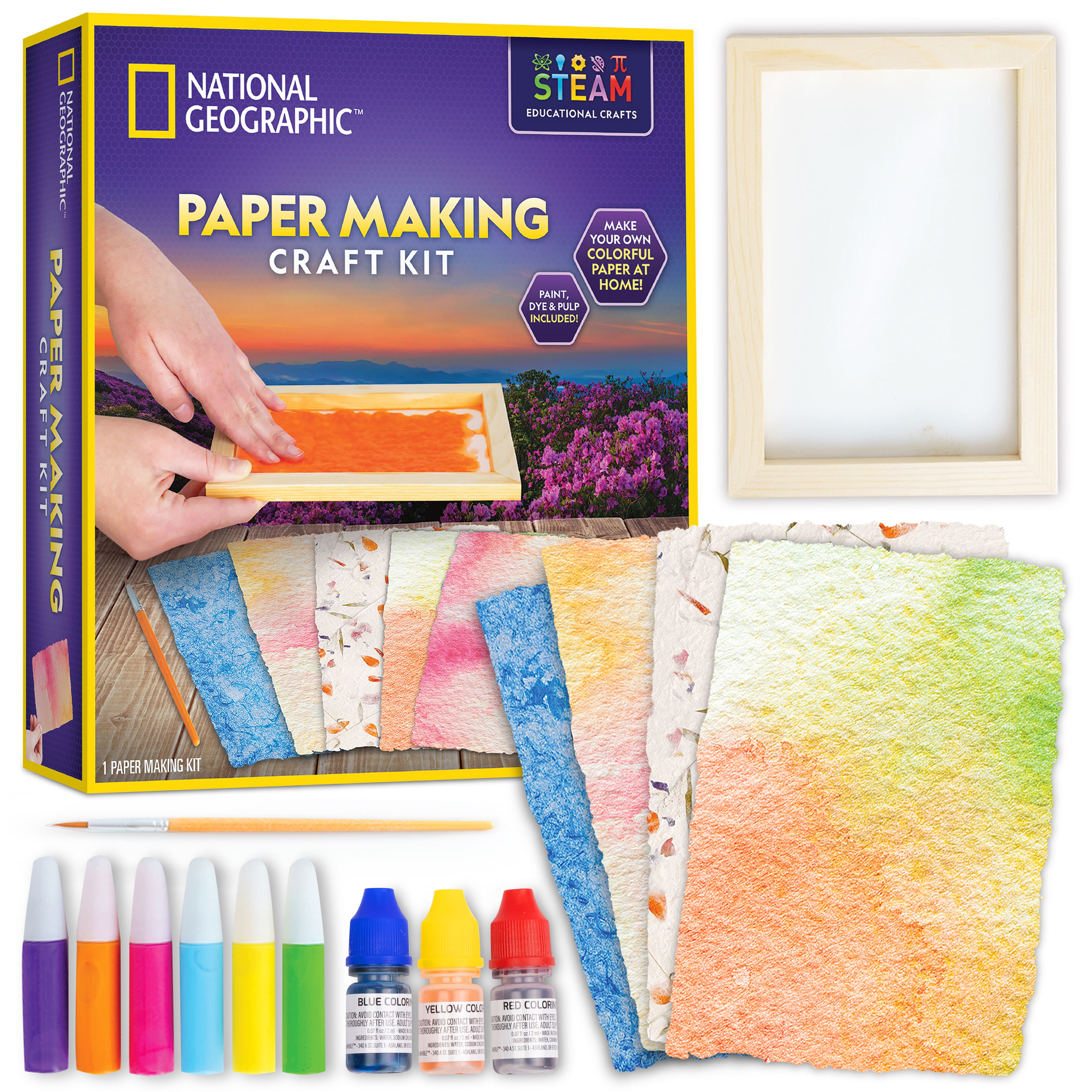 Paper Making Screen Kit, Includes Wooden Paper Making Mold Frame Dried  Flowers