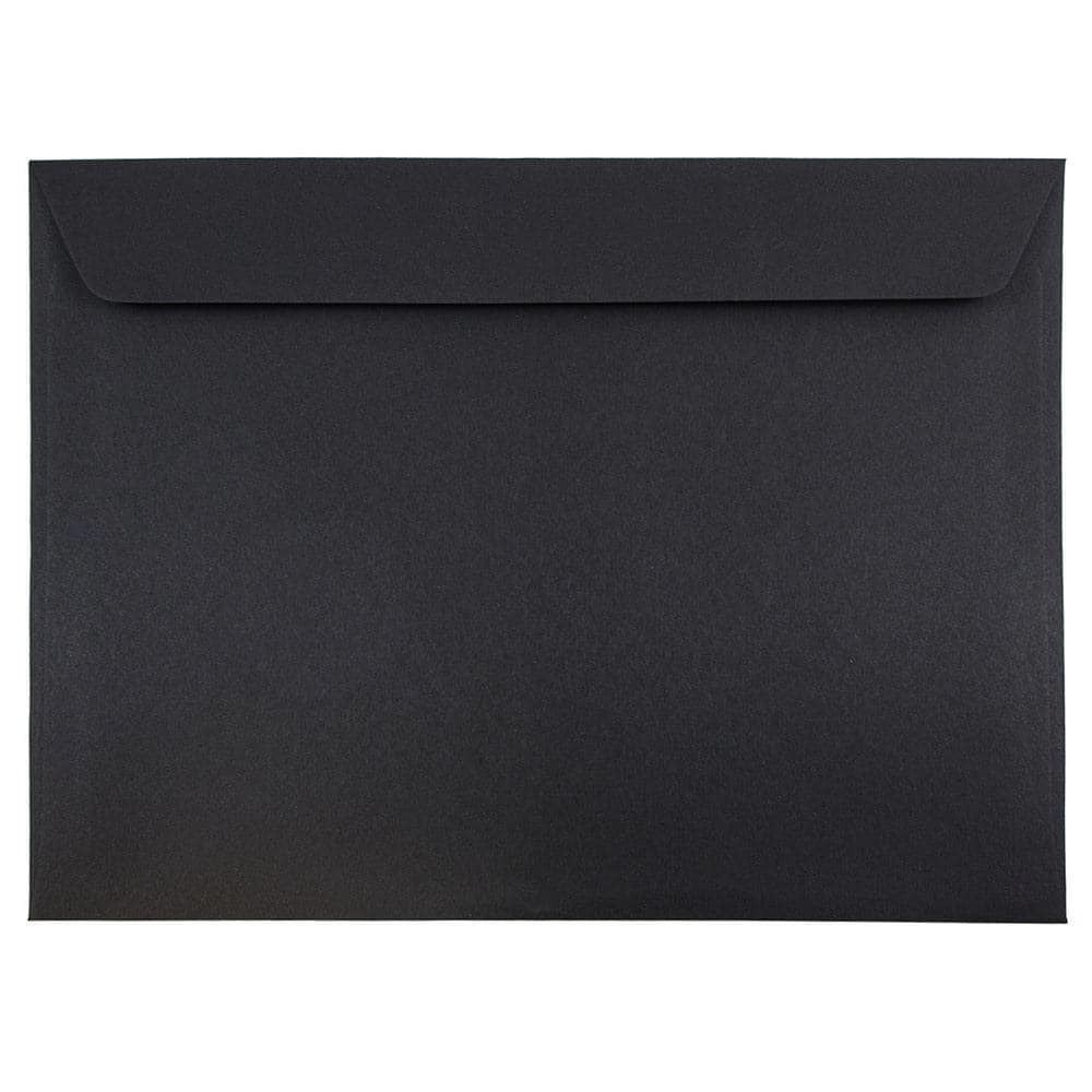 JAM Paper 9.5x12.62 Smooth Black Booklet Envelopes 25ct.