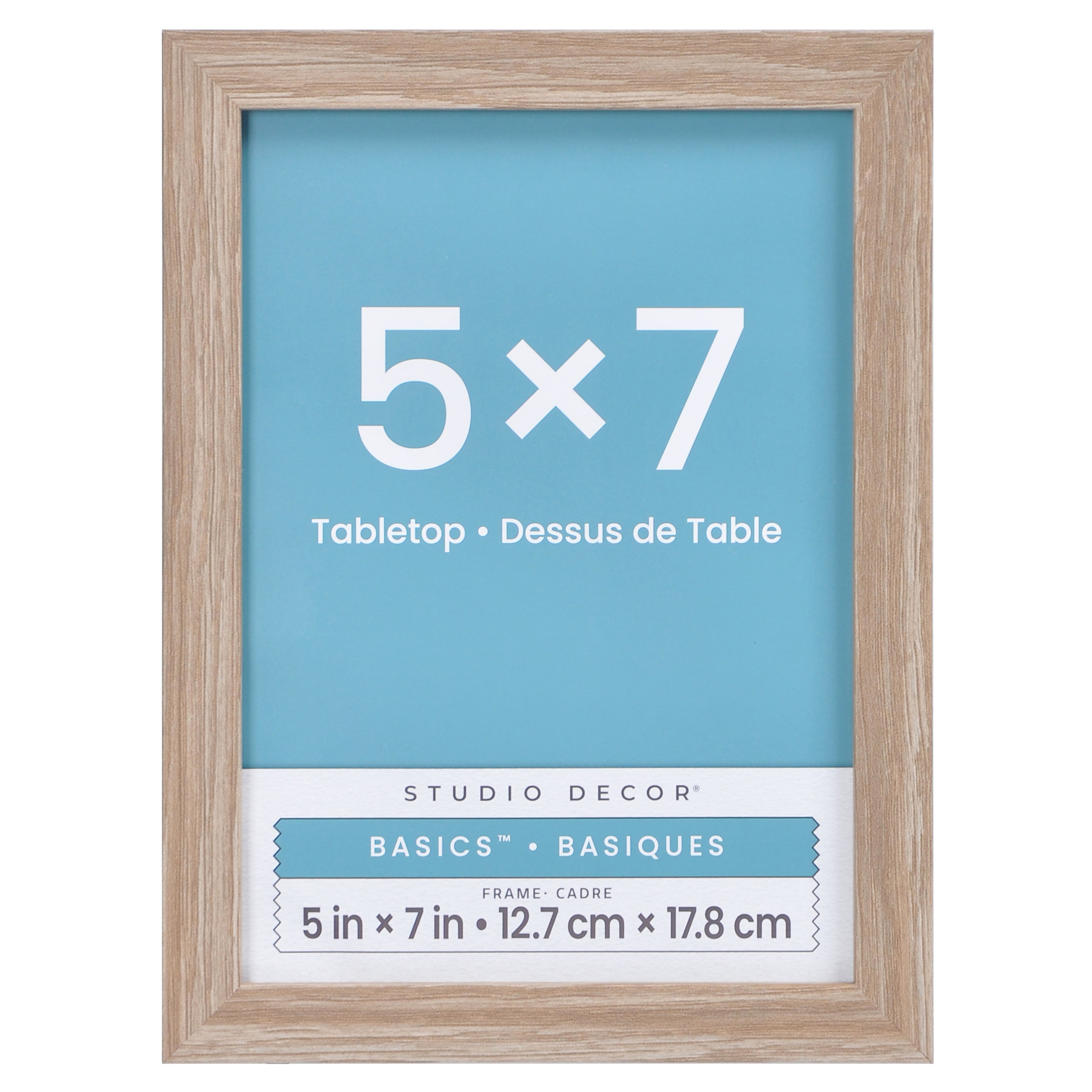 Basics&#x2122; Woodgrain Tabletop Linear Frame by Studio D&#xE9;cor&#xAE;