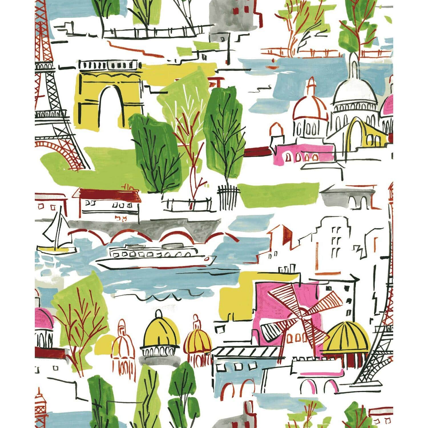 RoomMates Arrondissement Peel & Stick Wallpaper