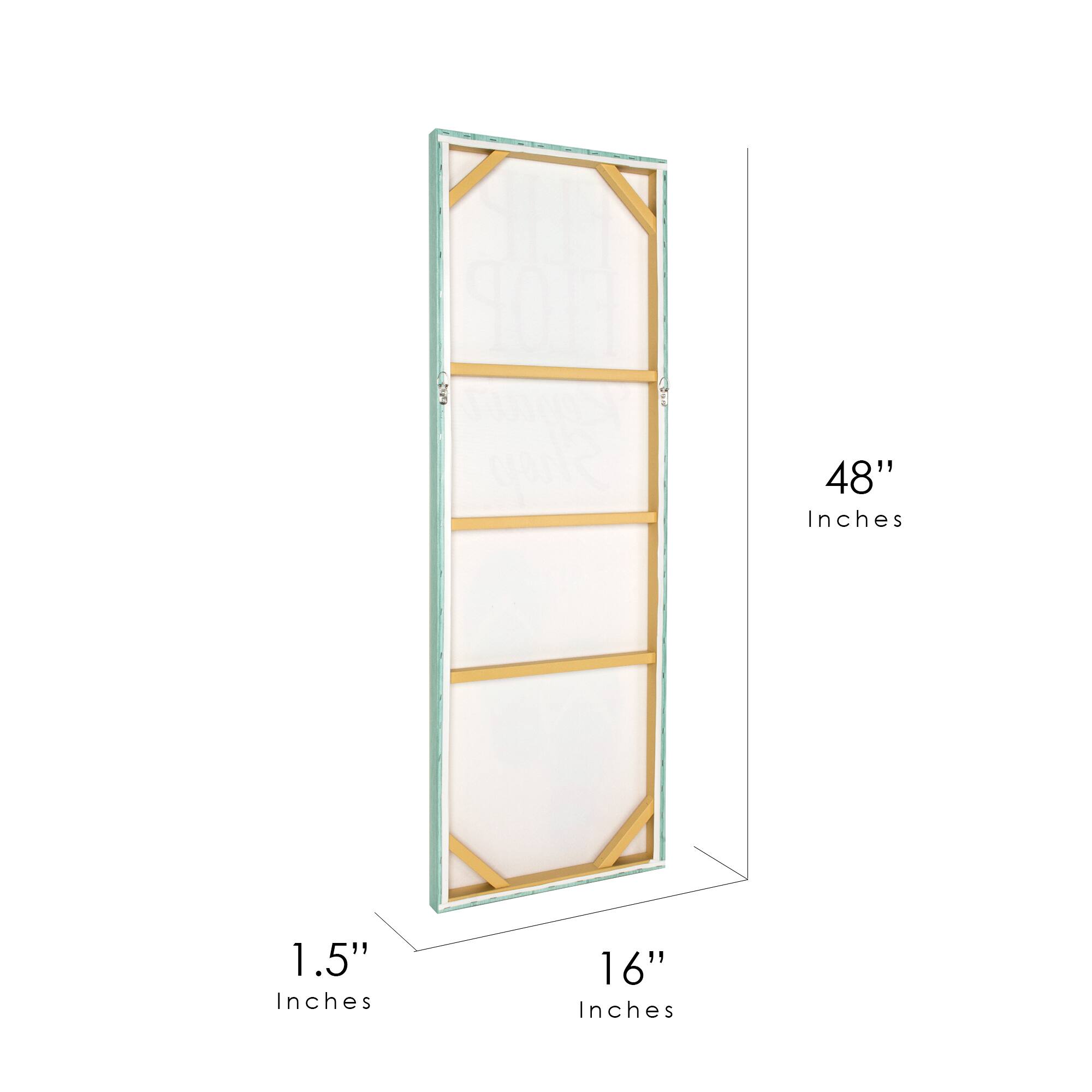 Flip Flop Repair Shop Outdoor Canvas Art Print - 16"x48"