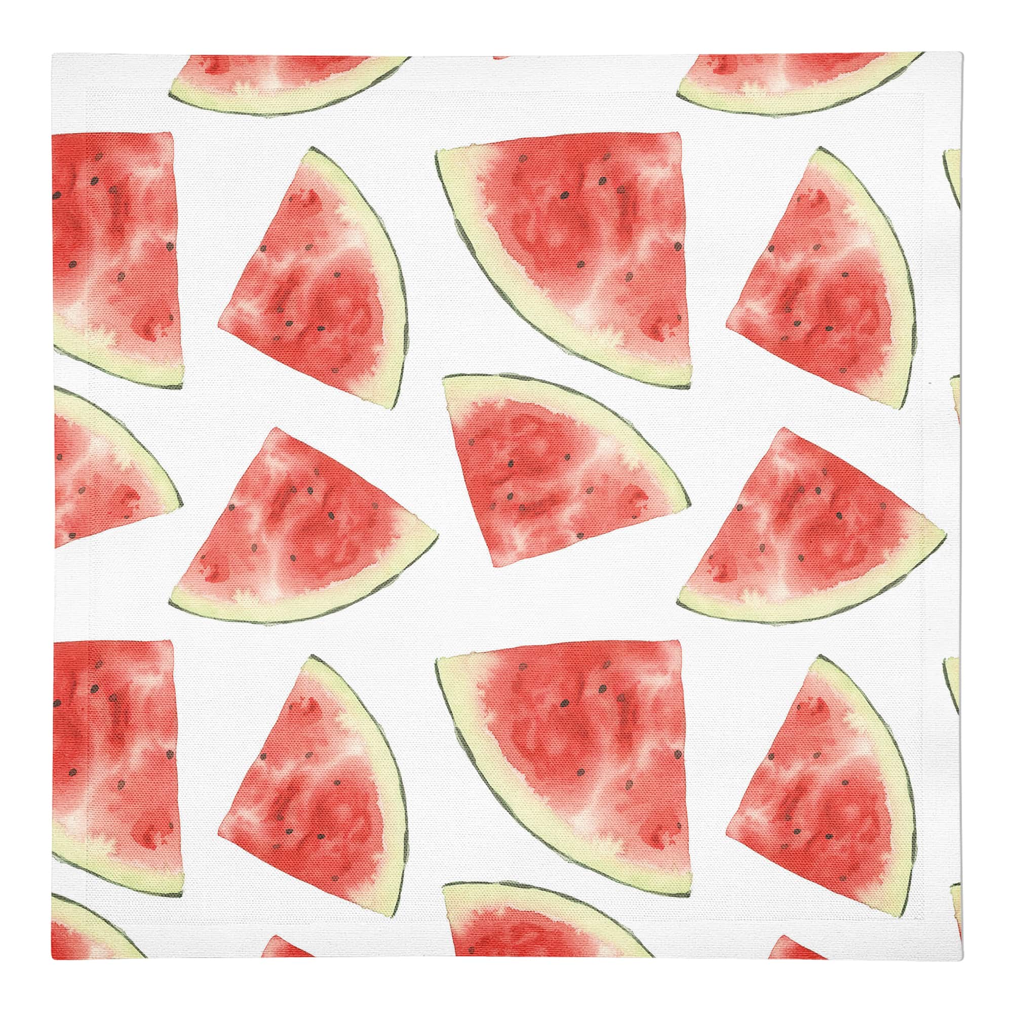 Watermelon Pattern 10" x 10" Cotton Twill Napkin