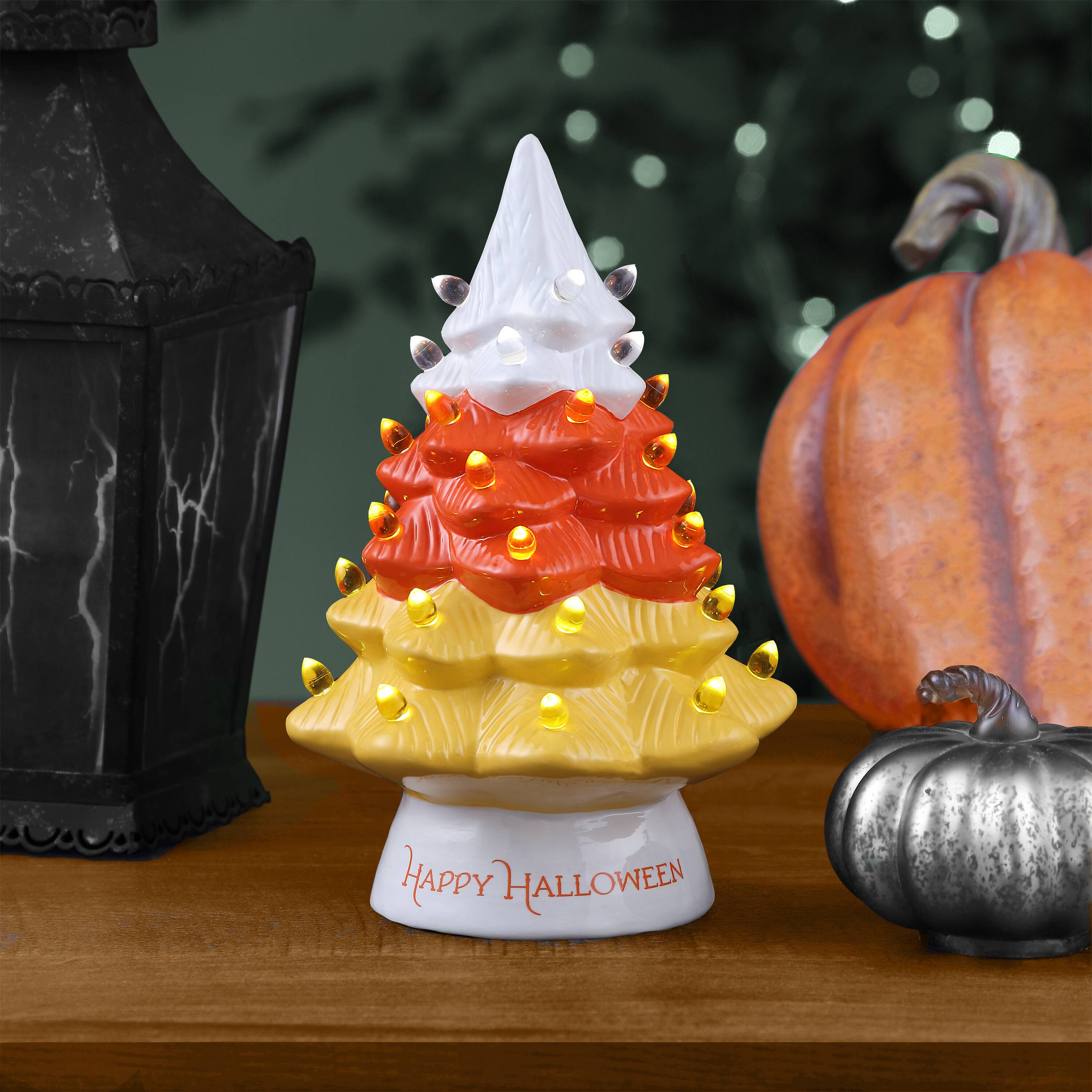 Mr. Halloween 12" Ceramic Candy Corn Tree