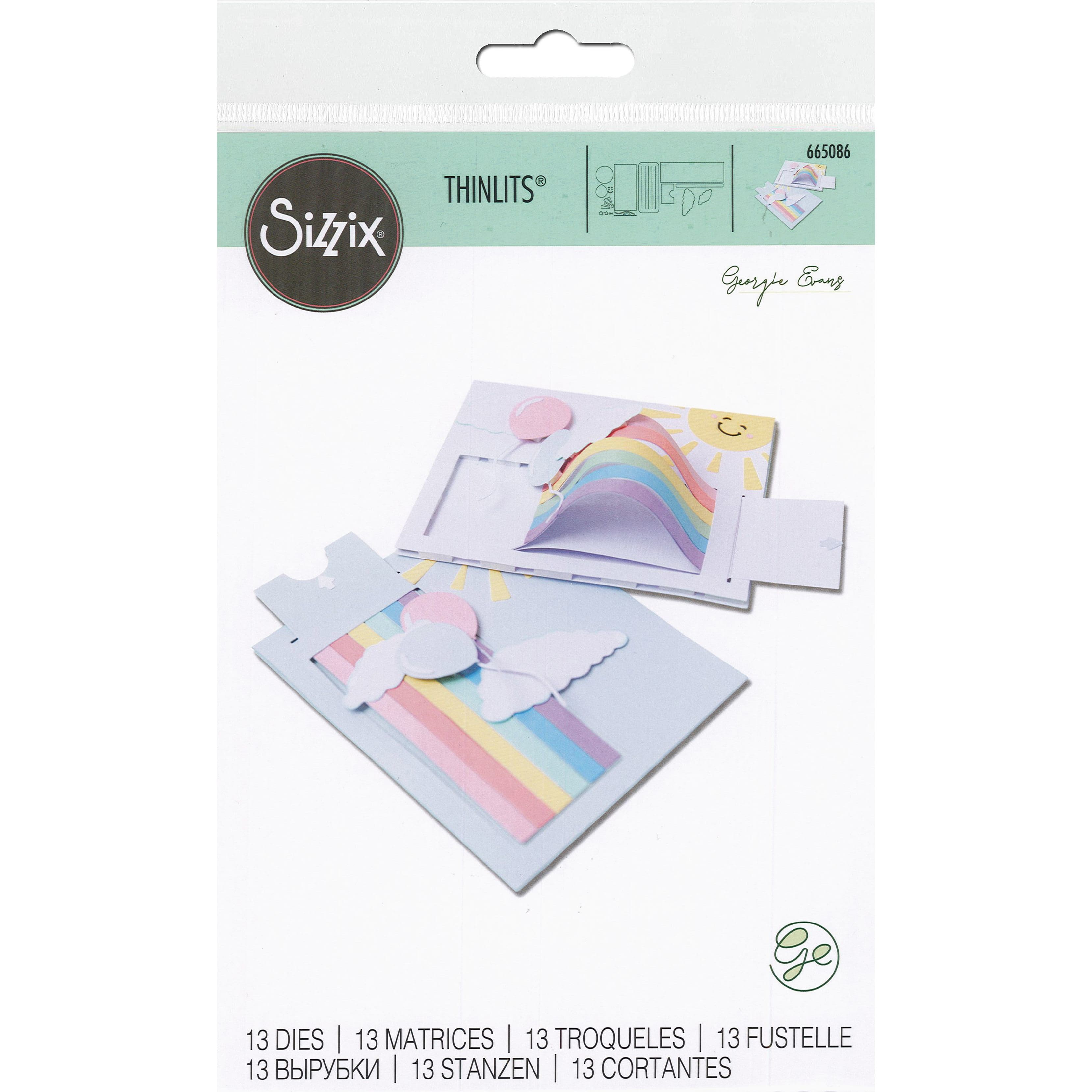 Sizzix&#xAE; Thinlits&#x2122; Die Card Rainbow Die Set