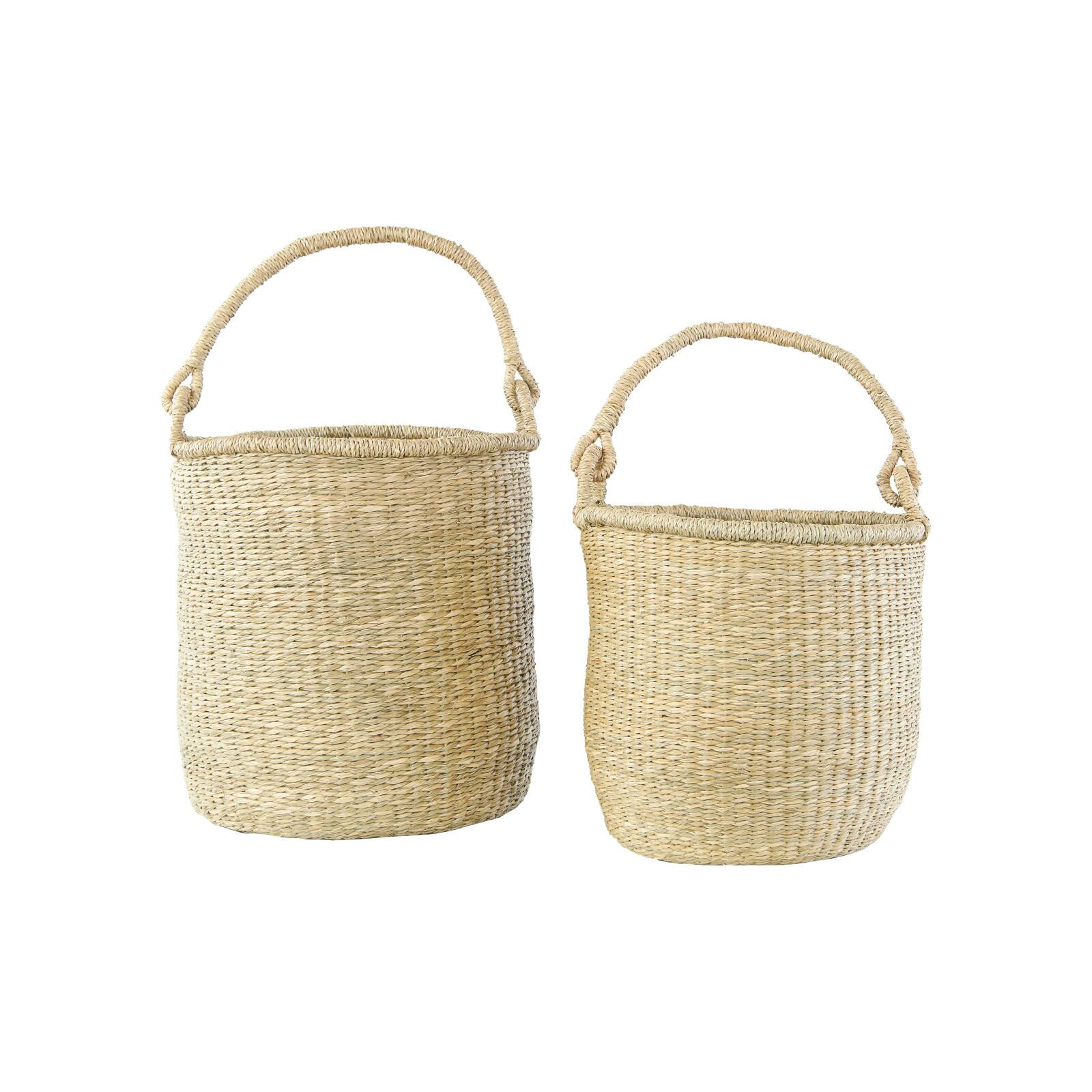 Handwoven Seagrass Baskets with Handles Set | Michaels