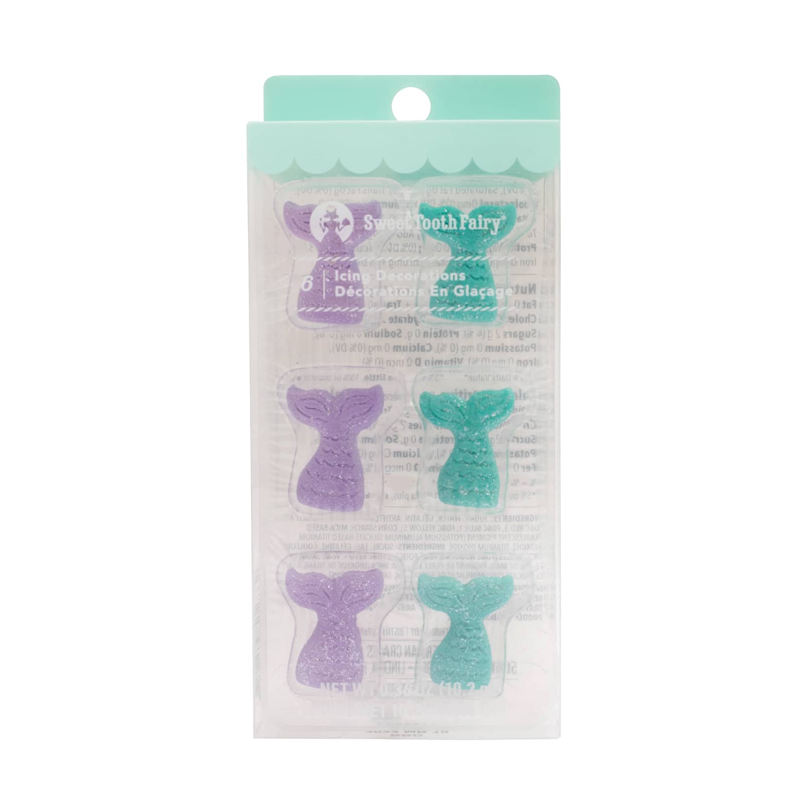 Sweet Tooth Fairy&#xAE; Mermaid Tail Icing Decorations, 6ct.