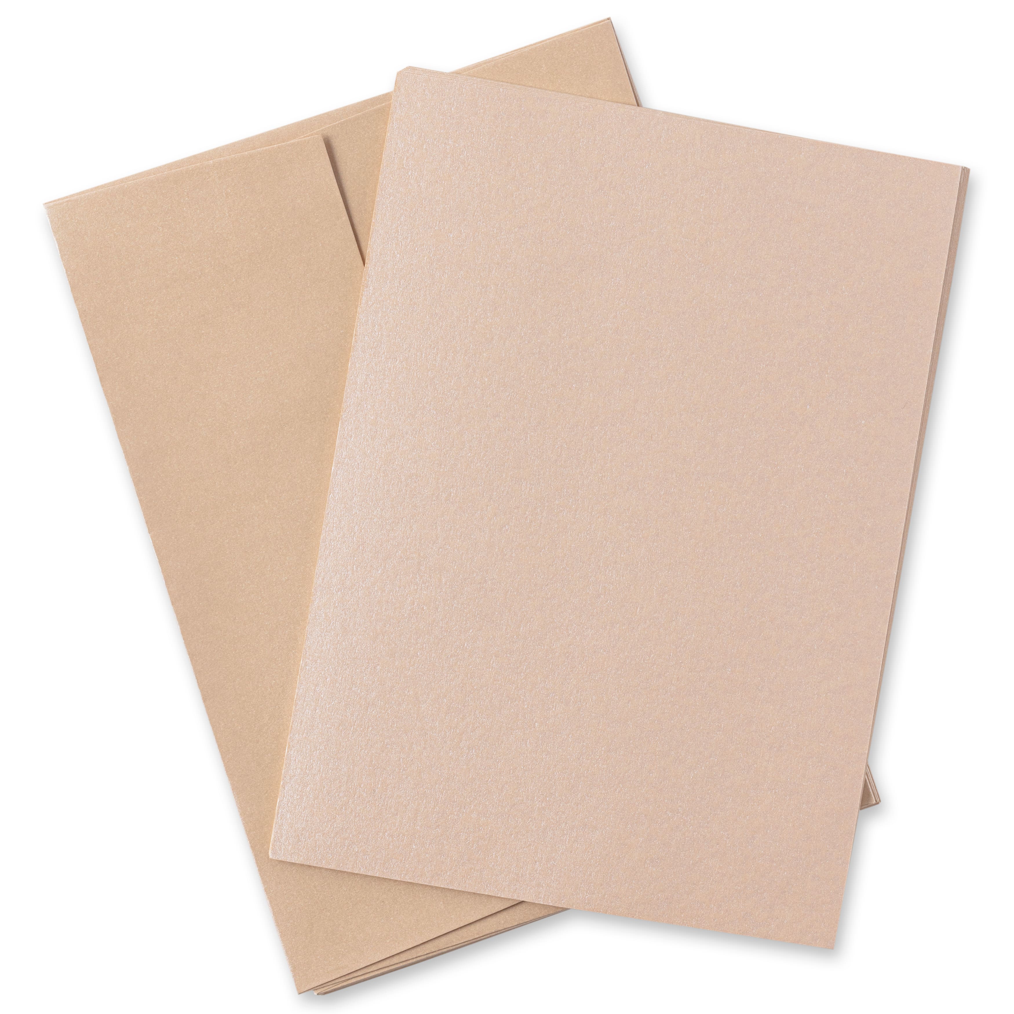 12 Packs: 10 ct. (120 total) Gold Shimmer Cards & Envelopes by Recollections™, 5" x 7"