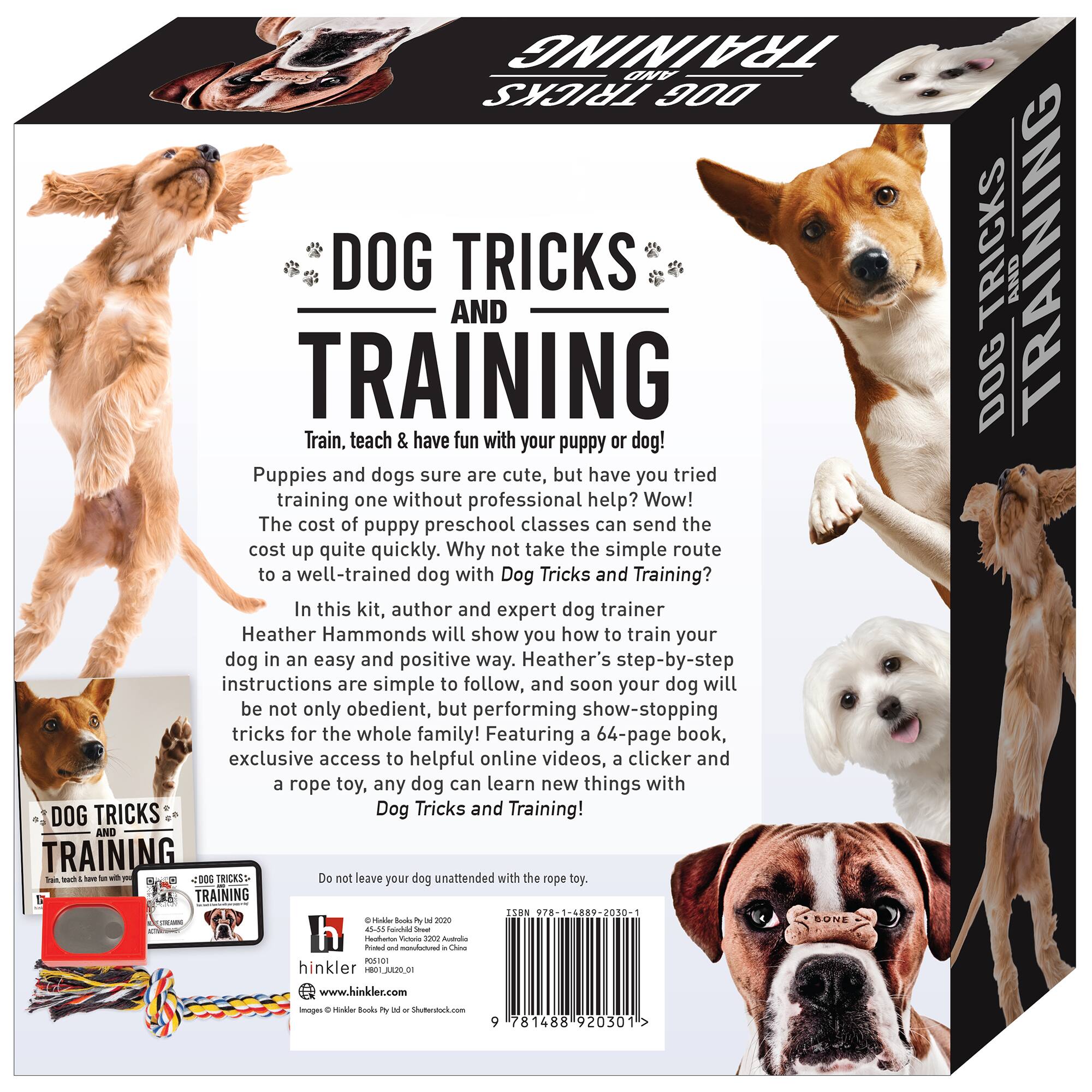 Hinkler Dog Pet Care Tricks & Training Box Set