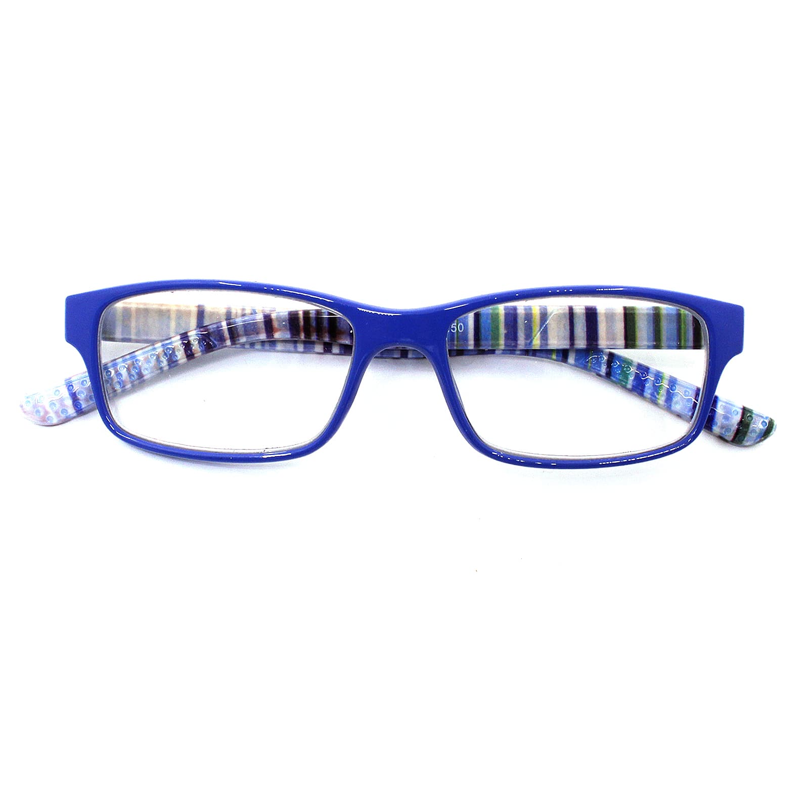 Blue Striped Reading Glasses by ArtMinds™