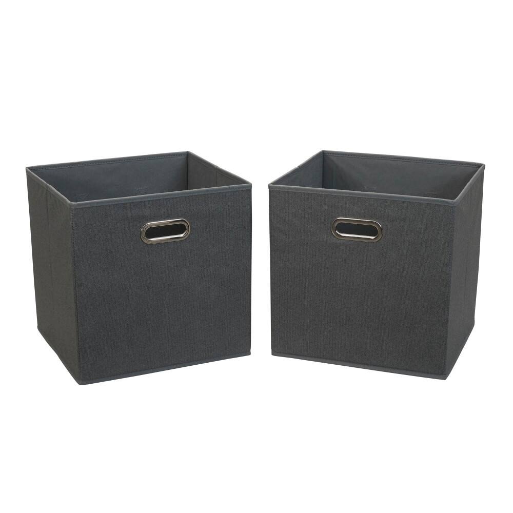 2 Pack Household Essentials 13&#x22; Fabric Storage Bins