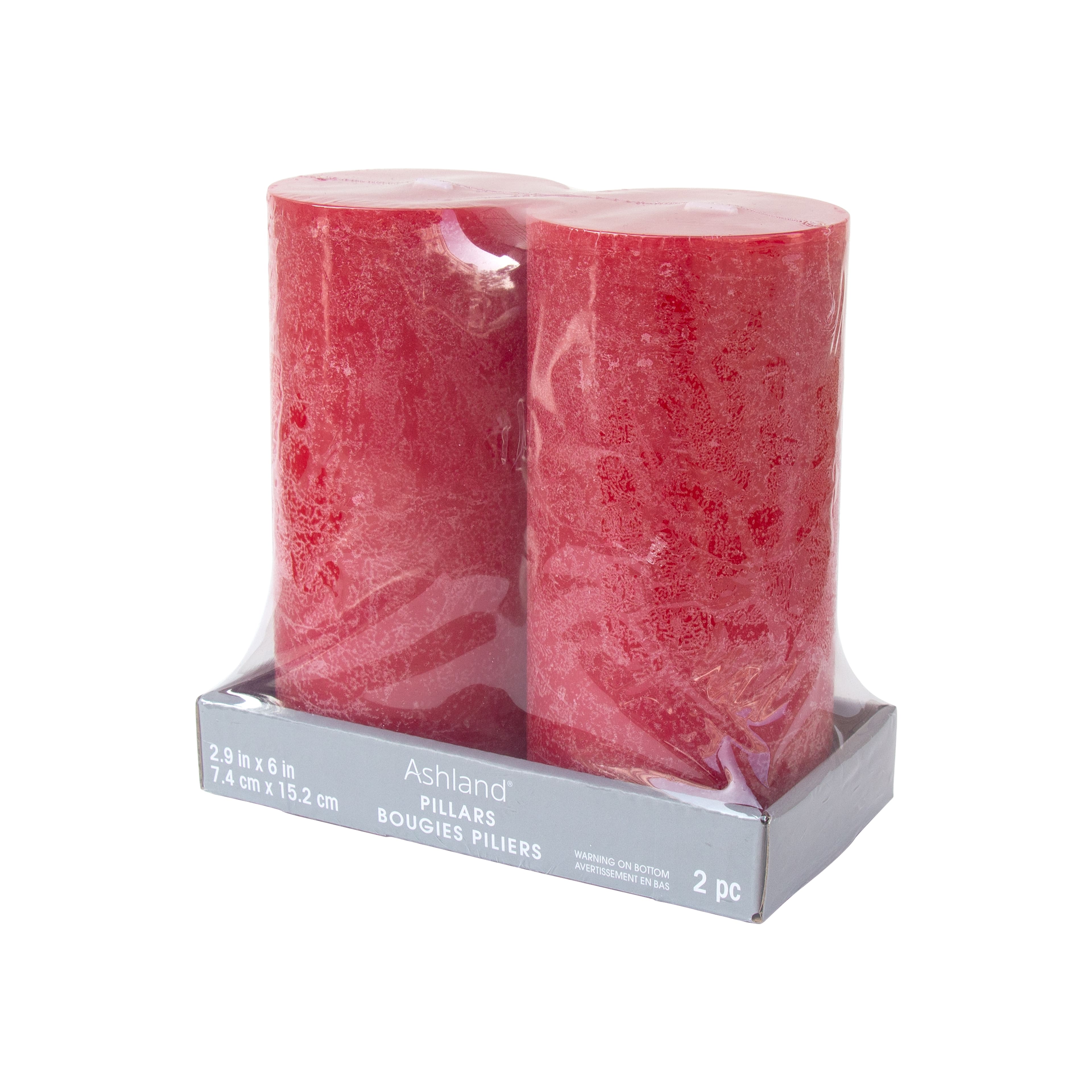 6&#x22; Red Pillar Candles, 2ct. by Ashland&#xAE;