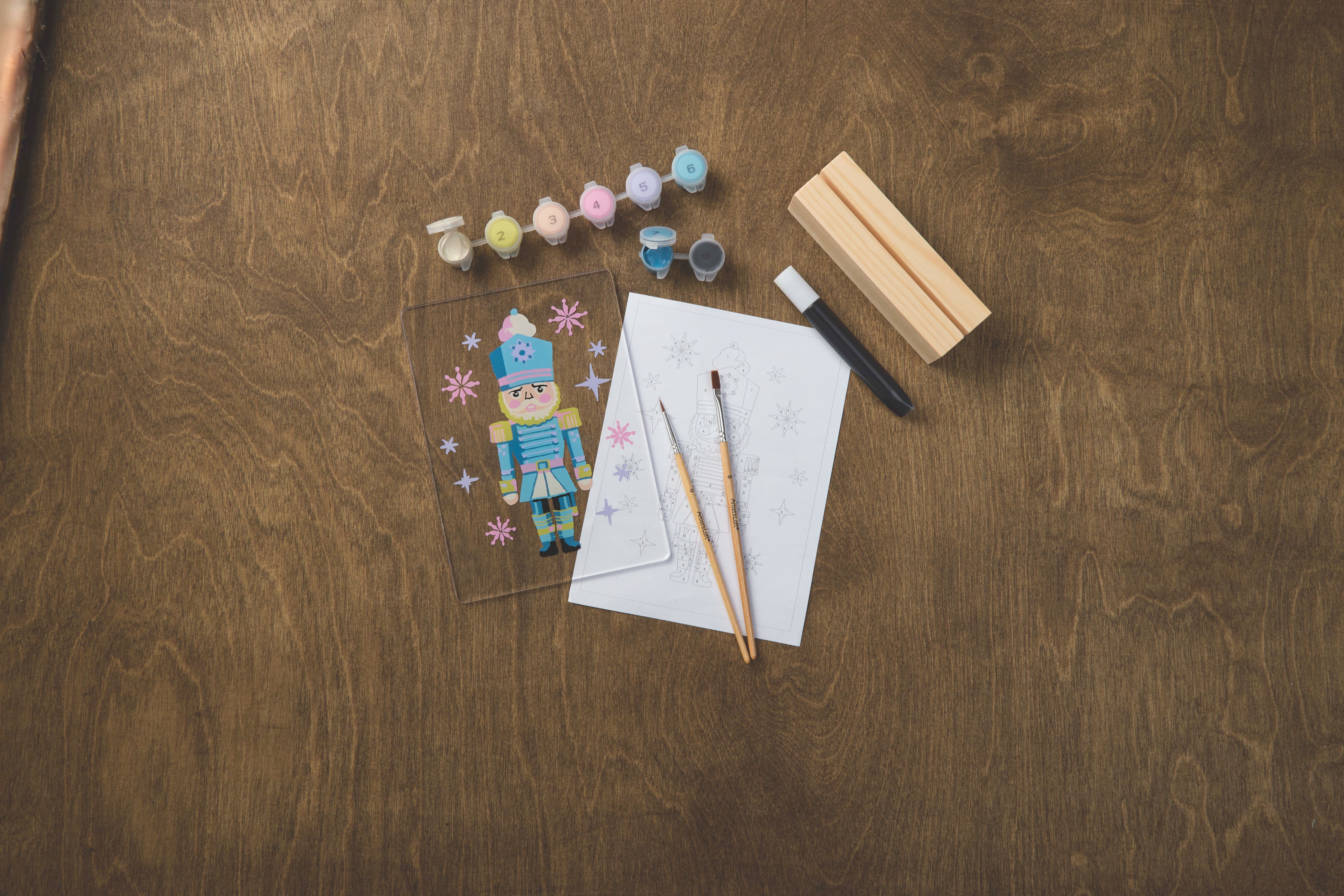 5" x 7" Nutcracker Paint-by-Number Acrylic Surface Kit by Artist's Loft®
