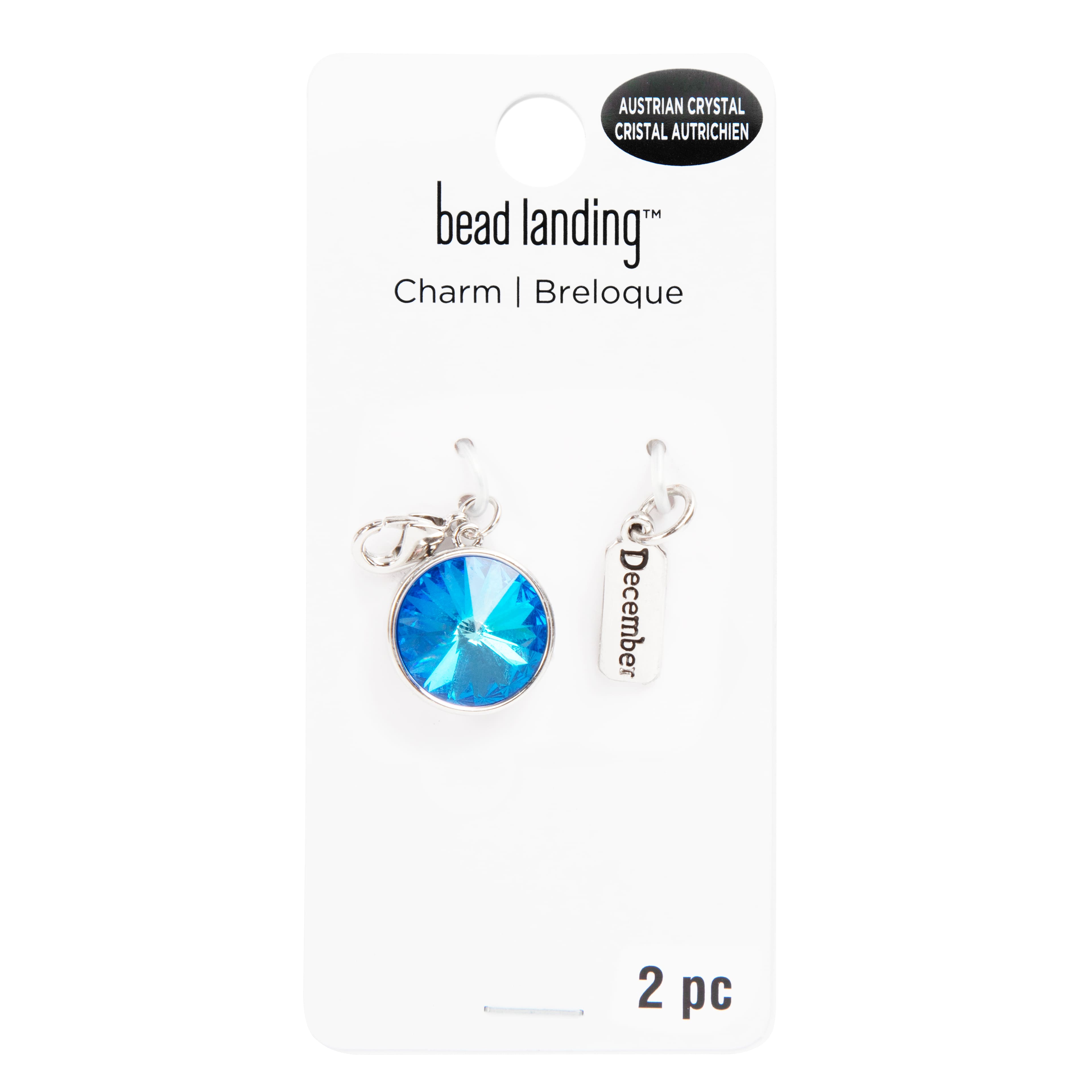 12 Pack: Austrian Crystal Birth Month Charm Set by Bead Landing&#x2122;