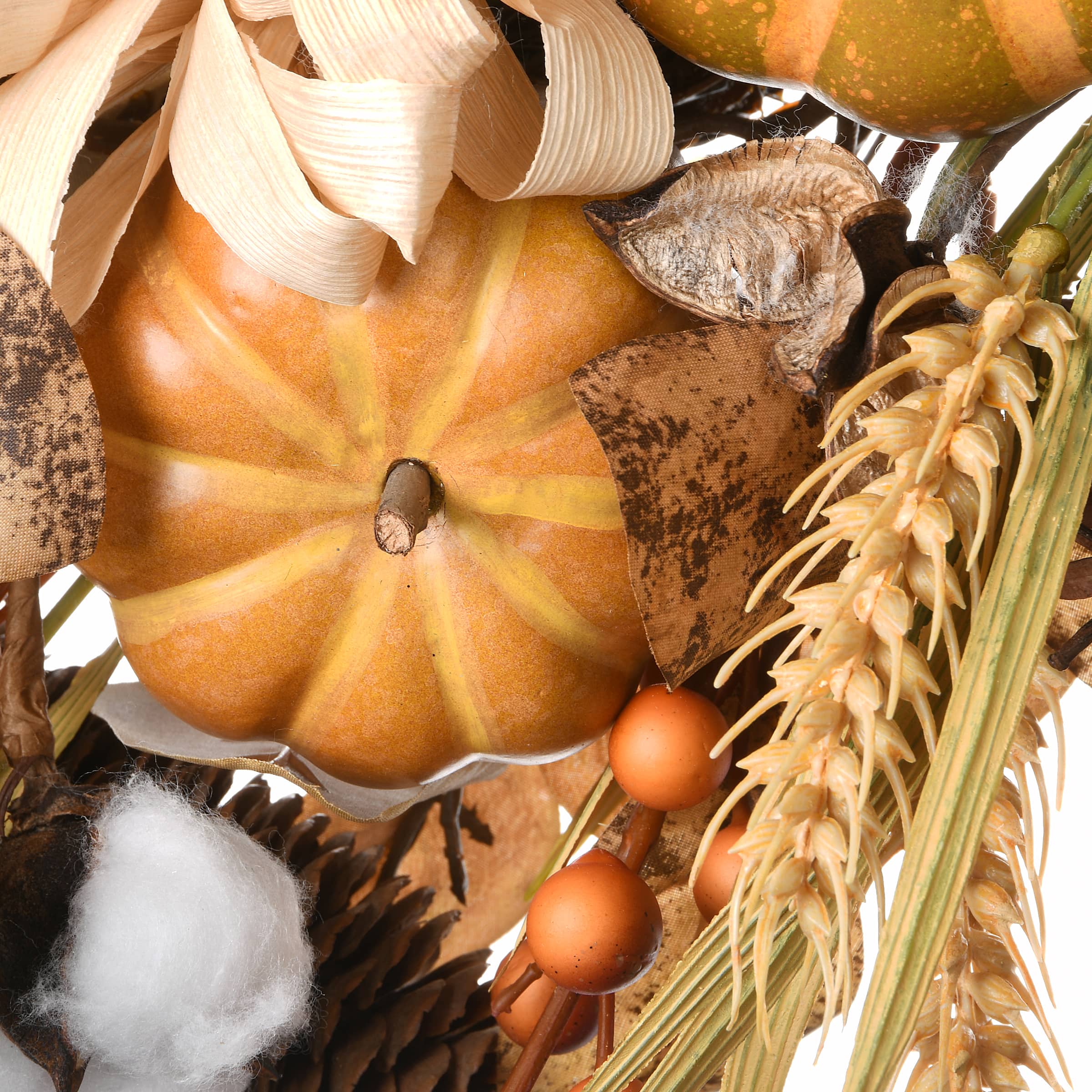 36" Autumn Pine Nut Swag with Pinecones