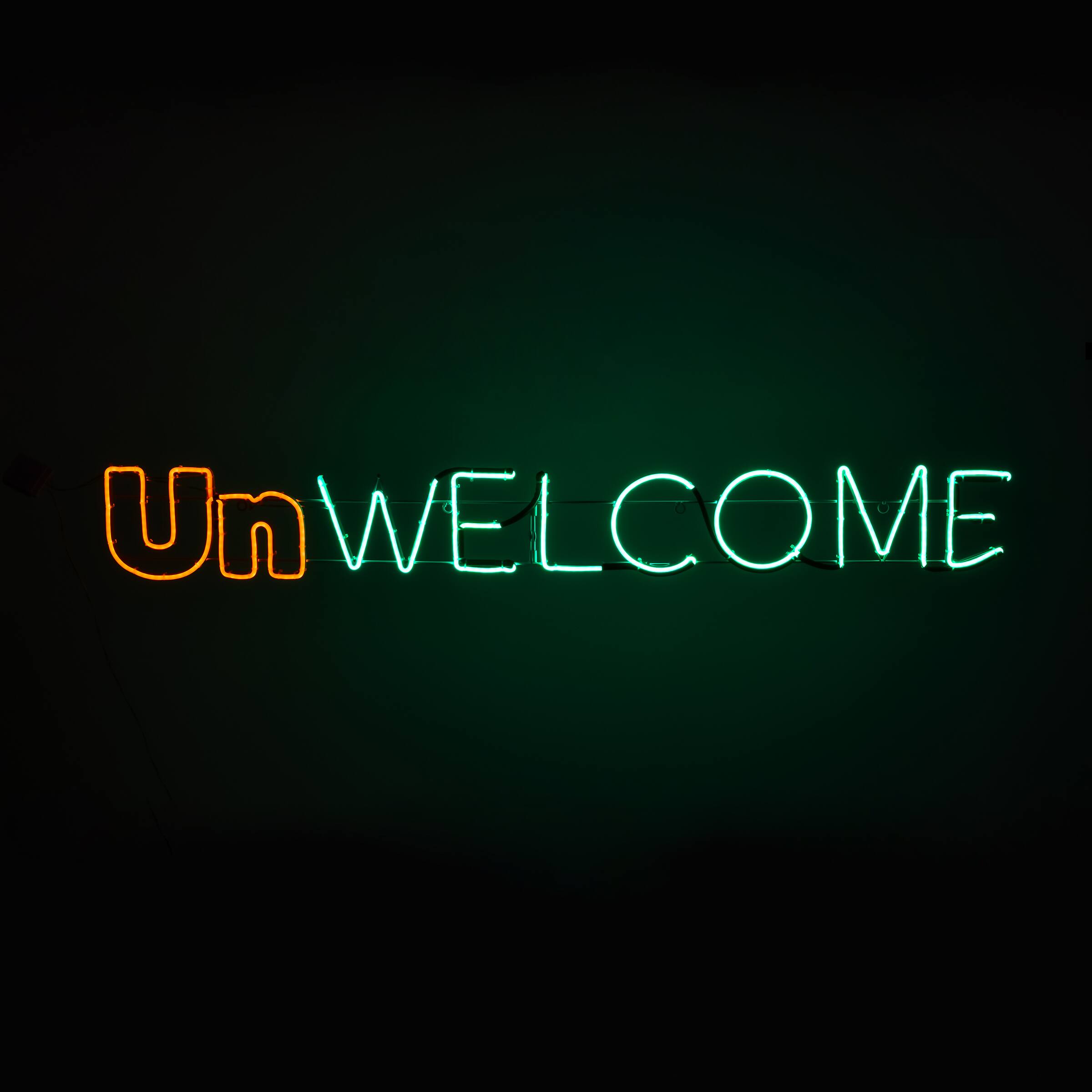 50&#x22; Halloween Unwelcome Neon Style Sign