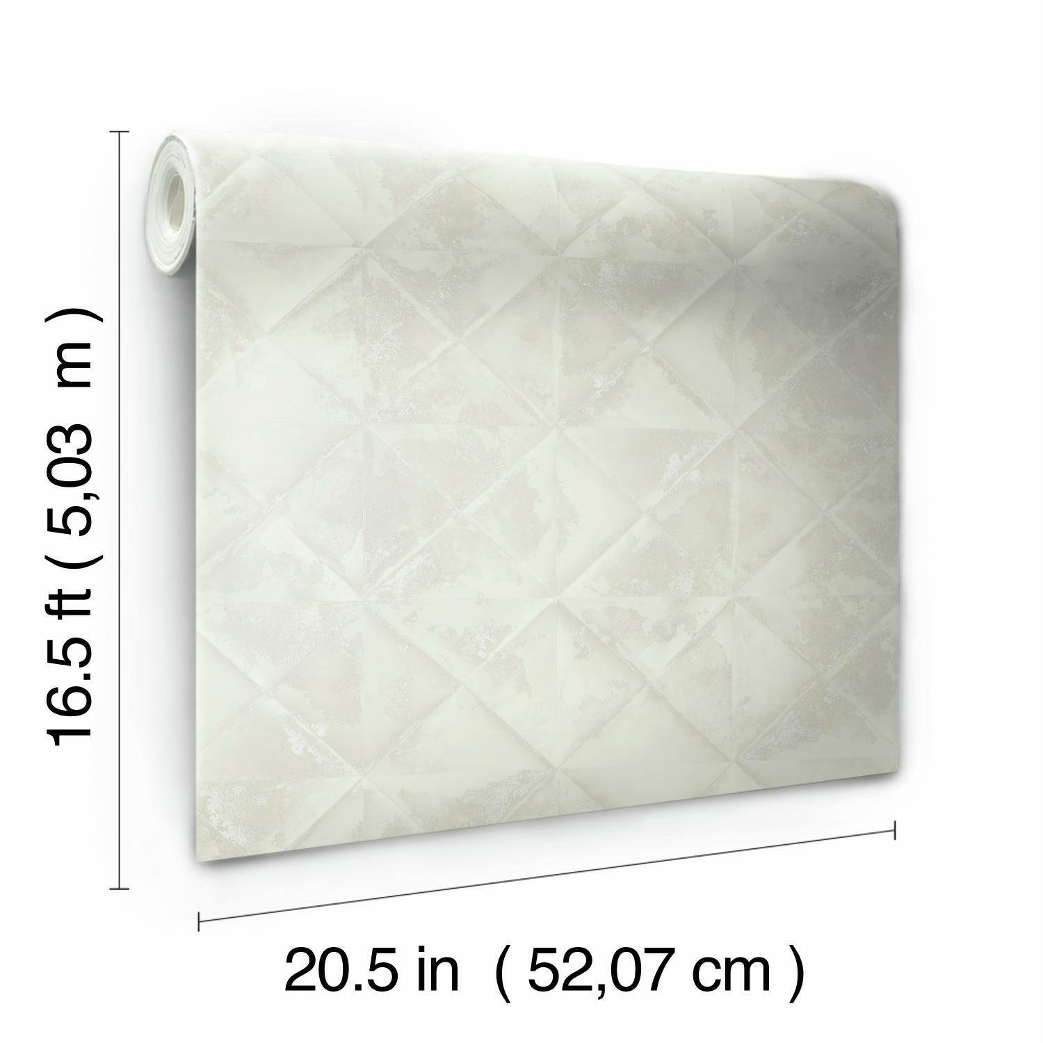 RoomMates Reclaimed Tin Diamond Peel &#x26; Stick Wallpaper