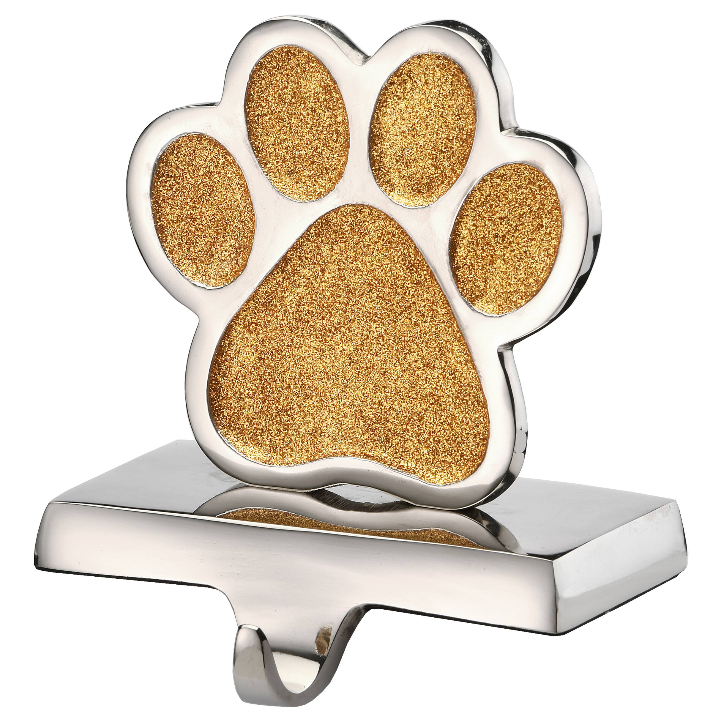 5&#x22; Gold Sparkle JOY Stocking Holders, 3ct.