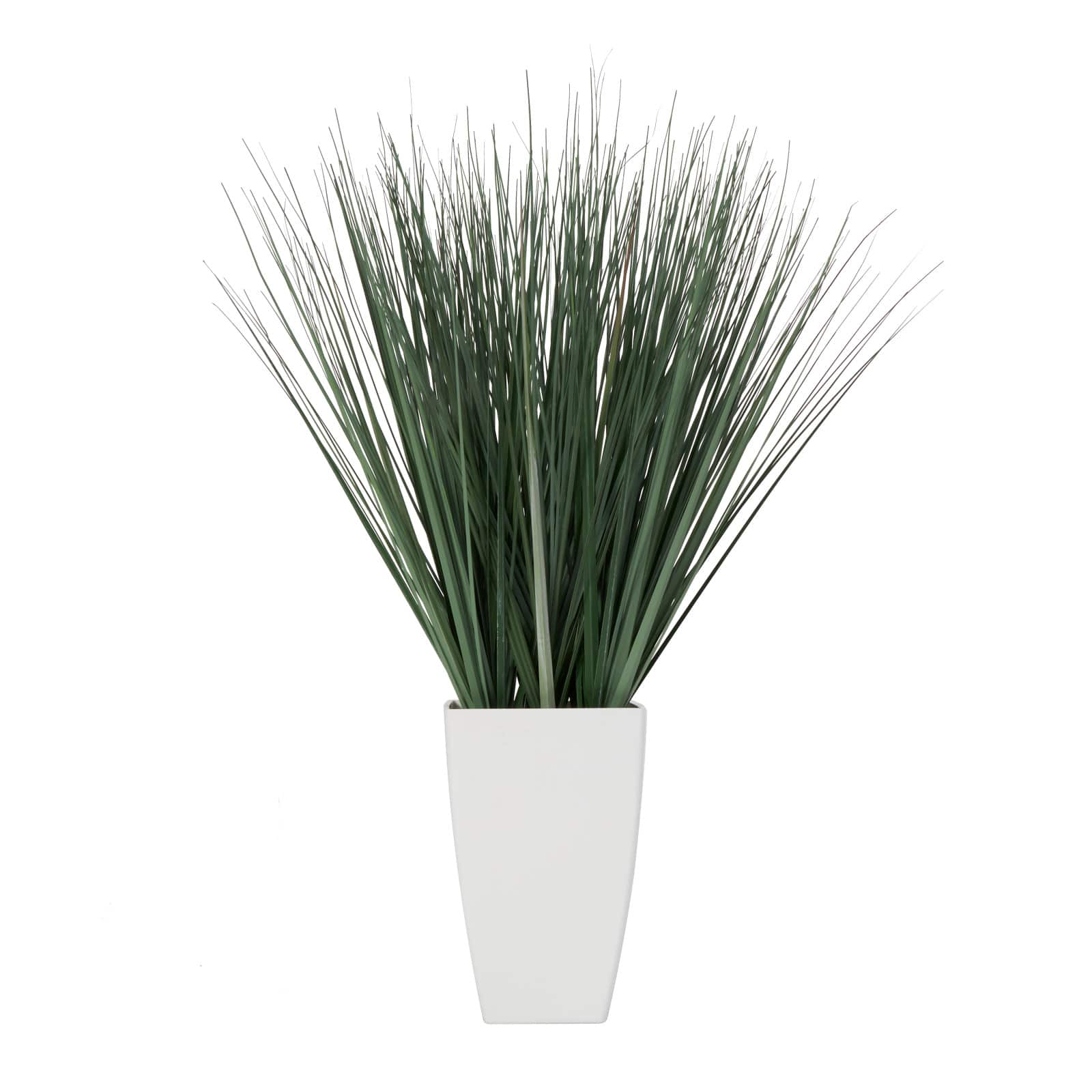 28&#x22; Foliage Artificial Plant with White Plastic Pot