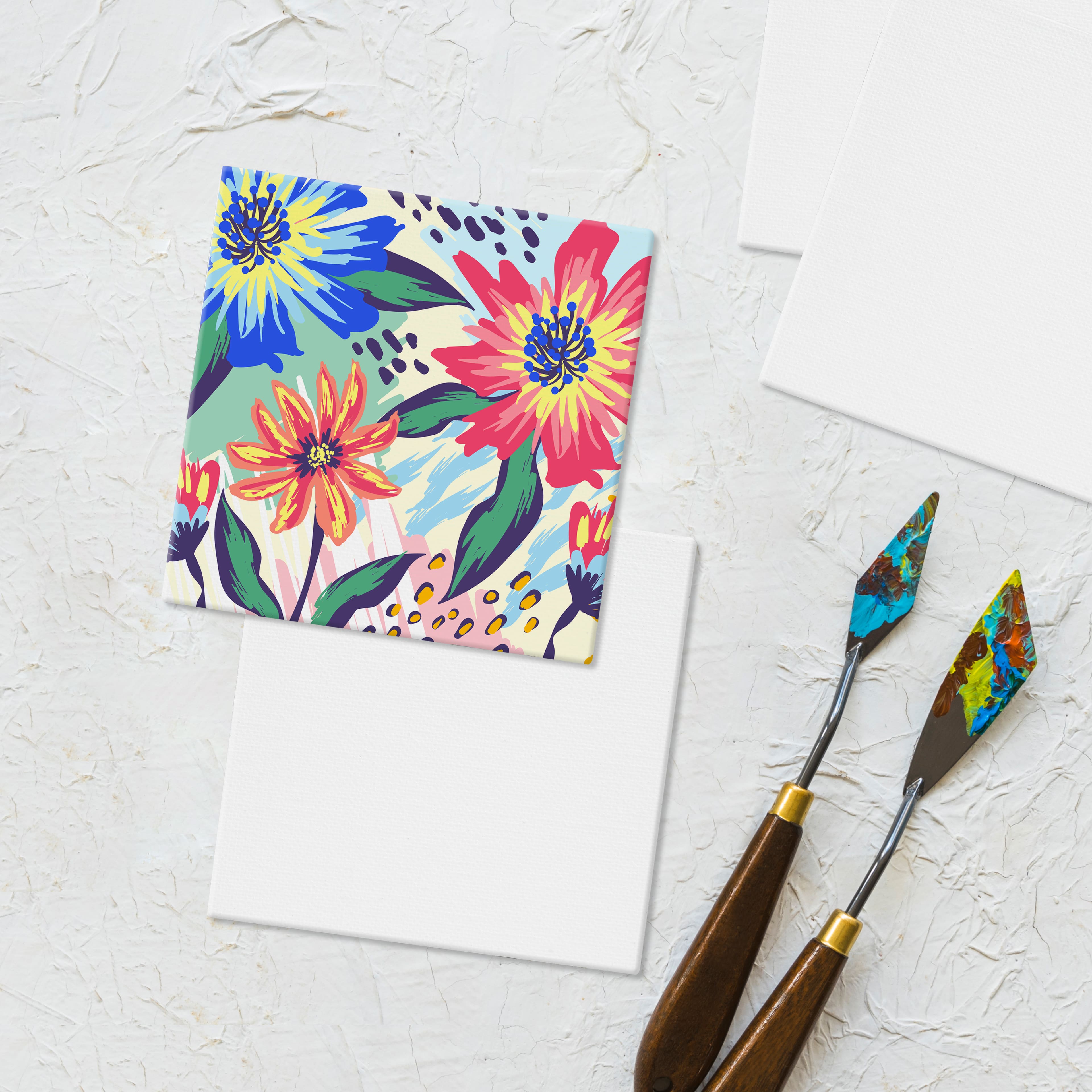 5 Pack 4&#x22; Shaped Magnetic Canvas Panels by Craft Smart&#x2122;