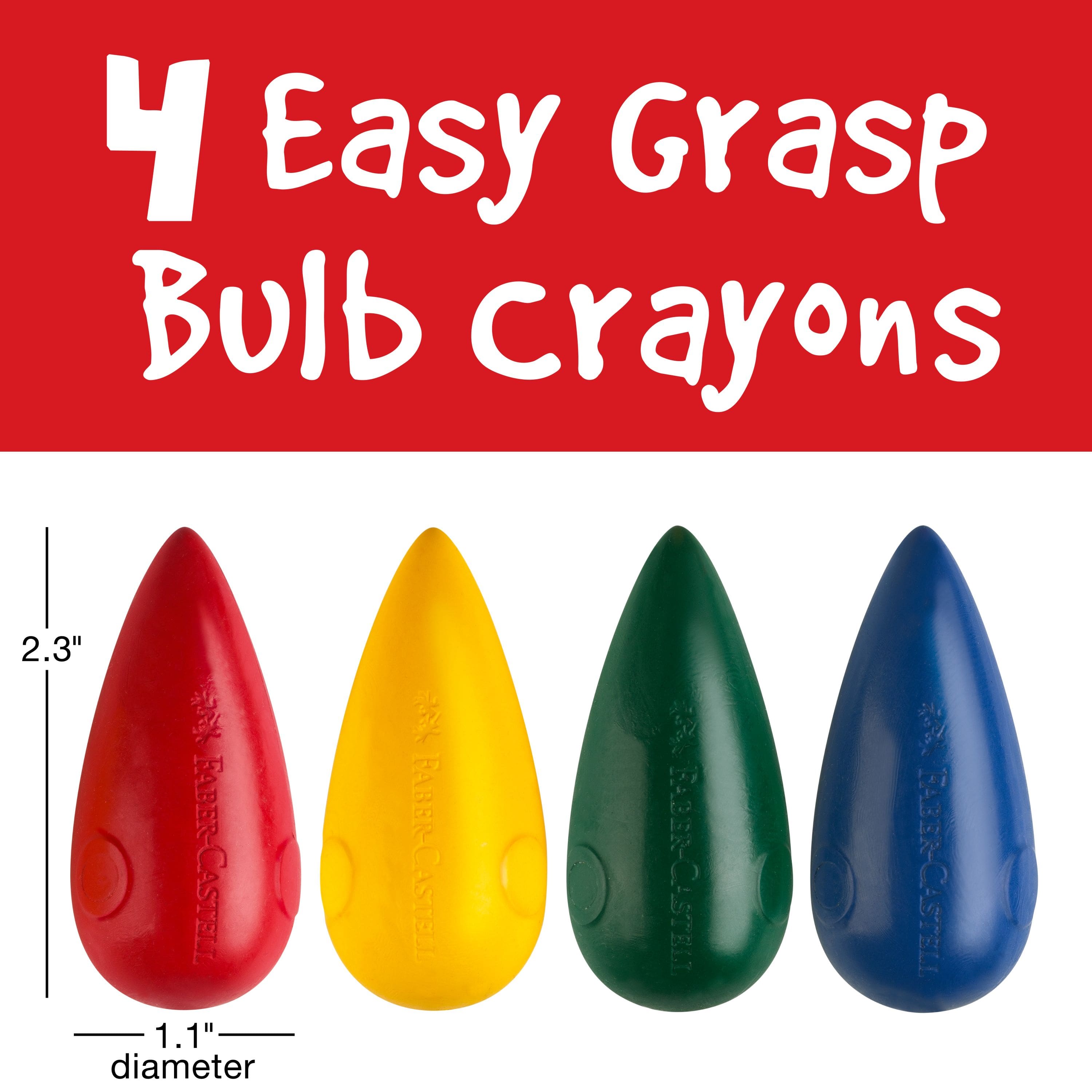 Faber-Castell&#xAE; Little Creatives Easy Grasp Bulb Crayons, 4ct.