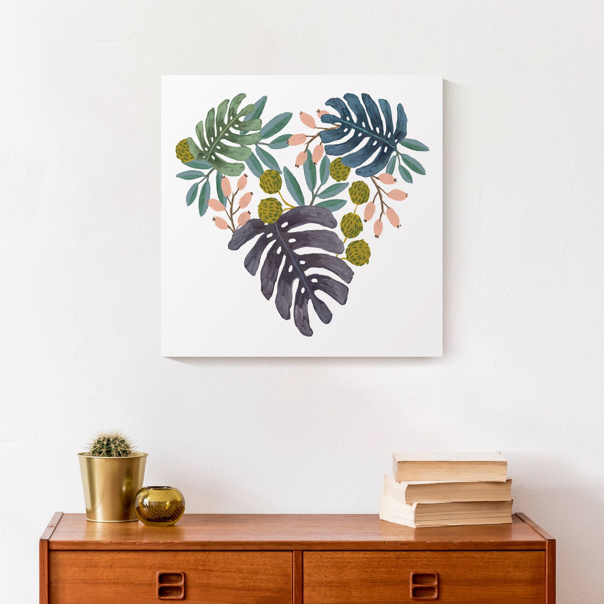 Tropical Leaves Canvas Wall Art