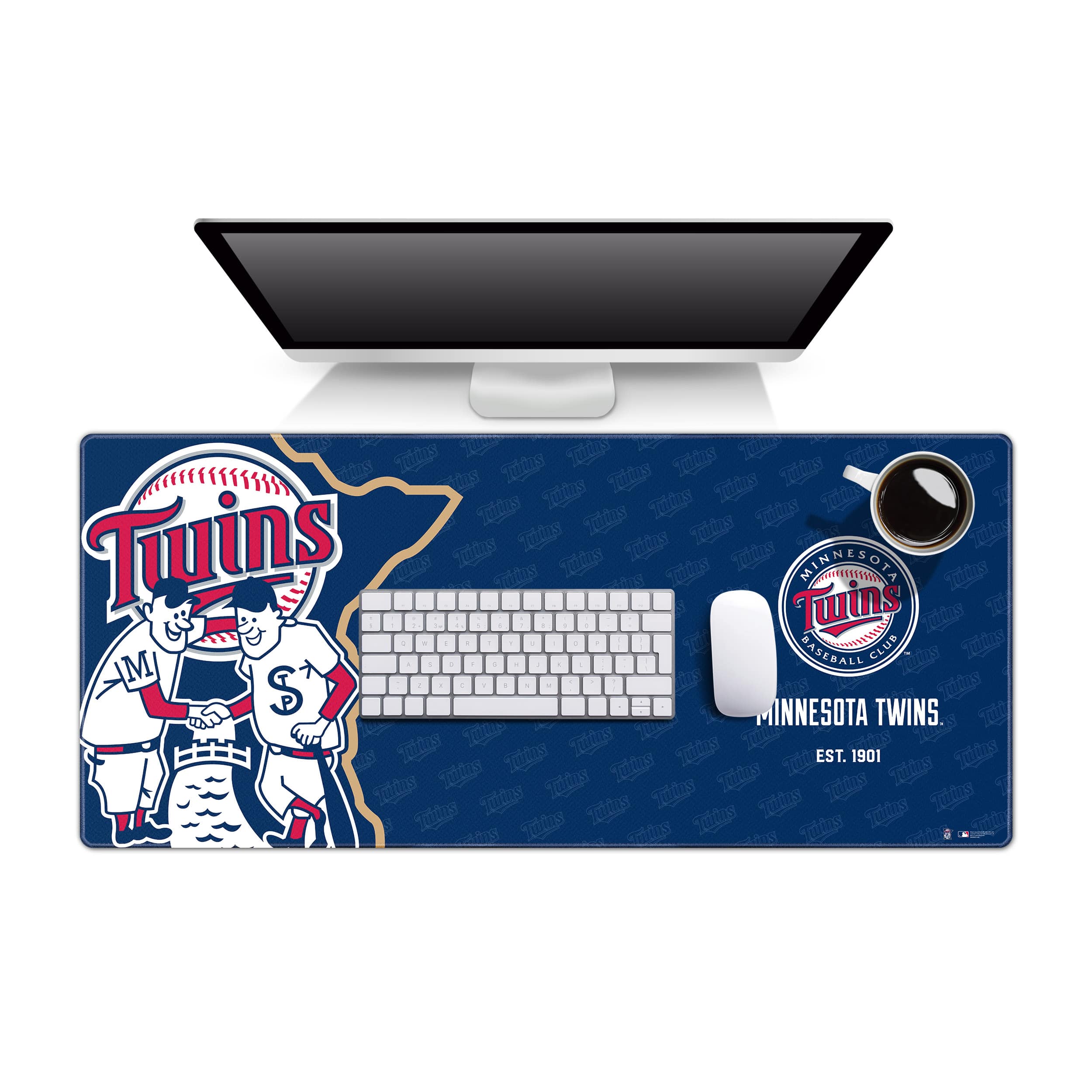 Officially Licensed MLB Logo Series Desk Pad - Washington Nationals