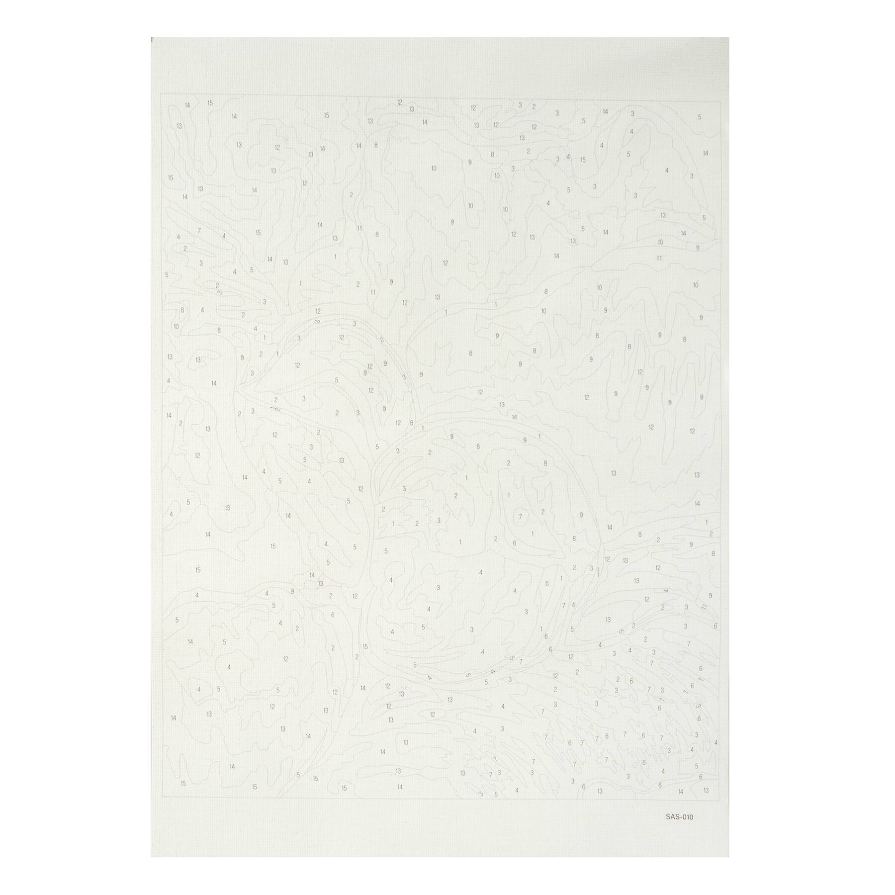 8" x 10" Abstract Flower Paint-by-Number Kit with Wood Display Hanger by Artist's Loft®