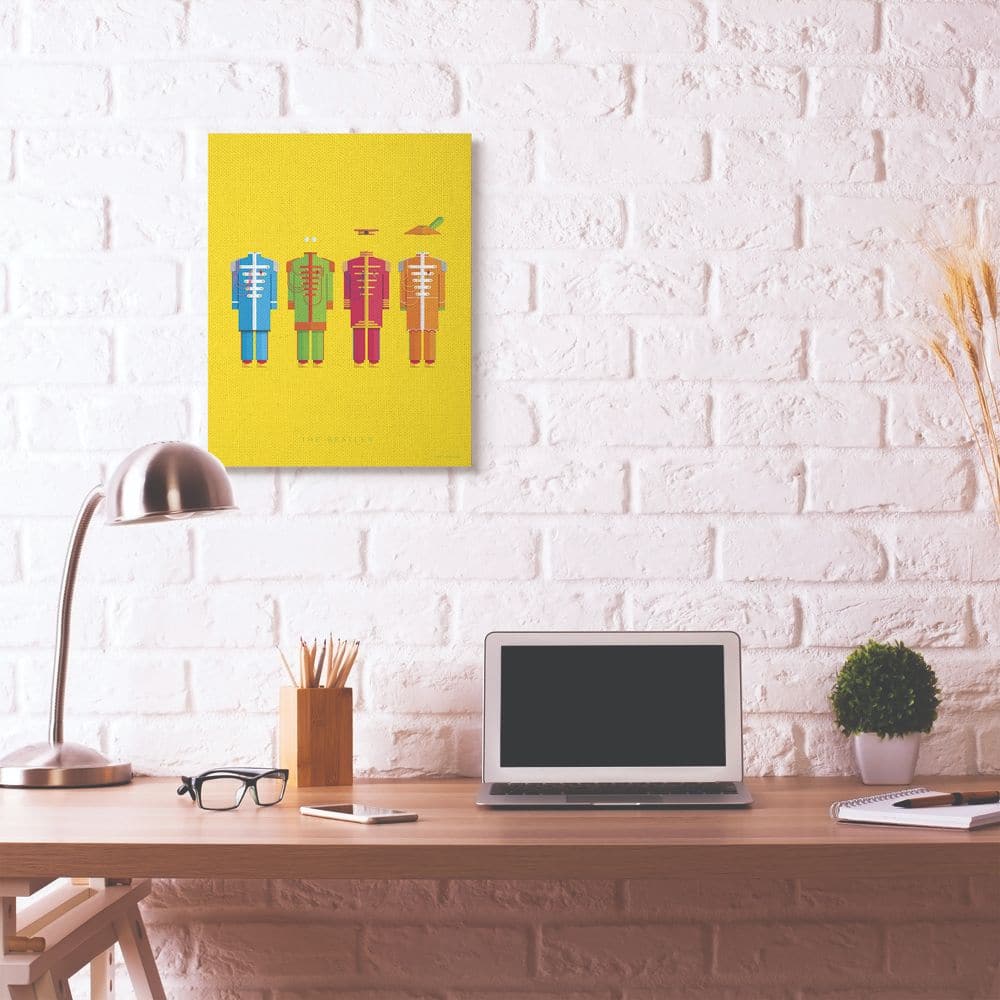 Stupell Industries The Beatles Sgt. Peppers Minimalist Illustration Canvas Wall Art