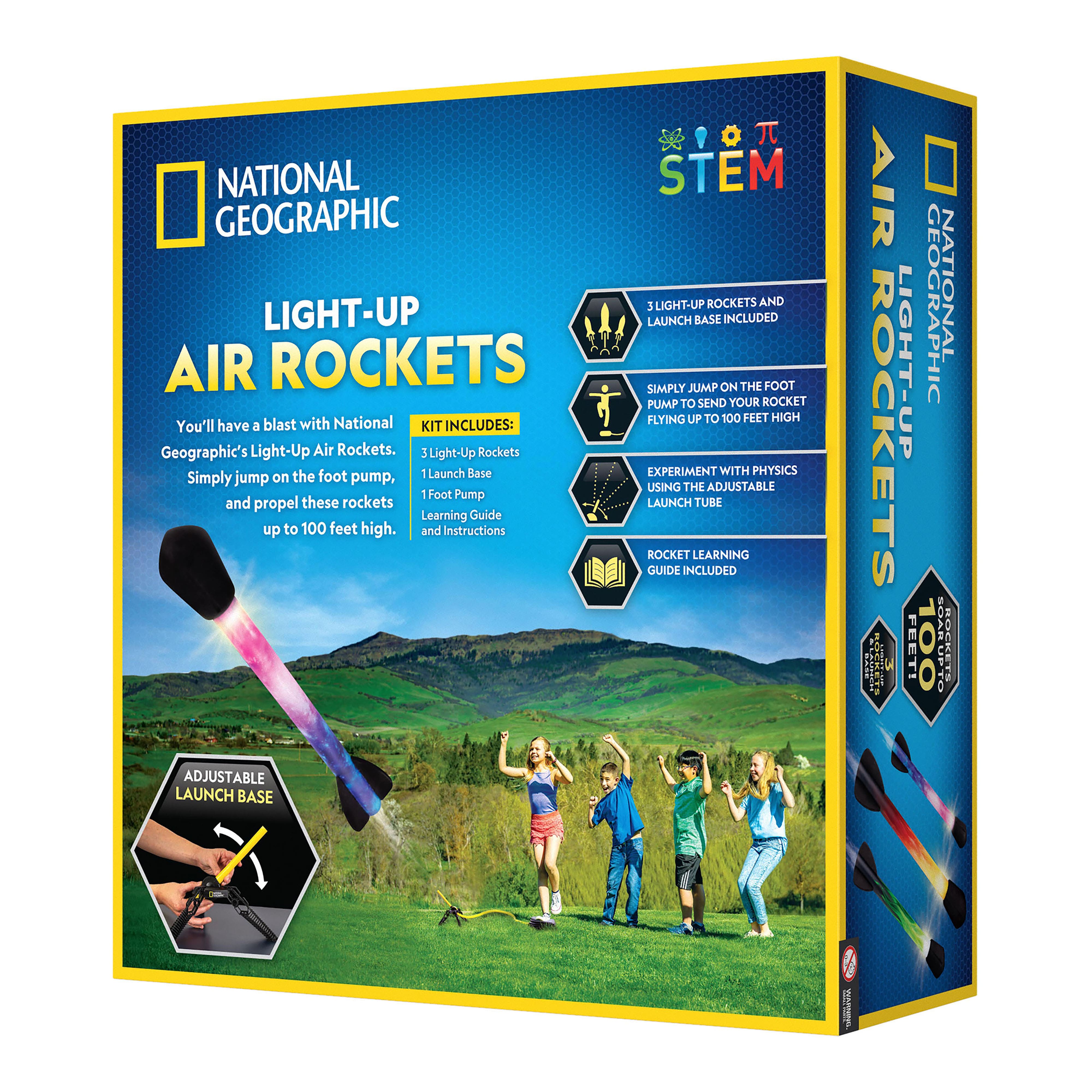 National Geographic&#x2122; Light-Up Air Rockets Activity Set