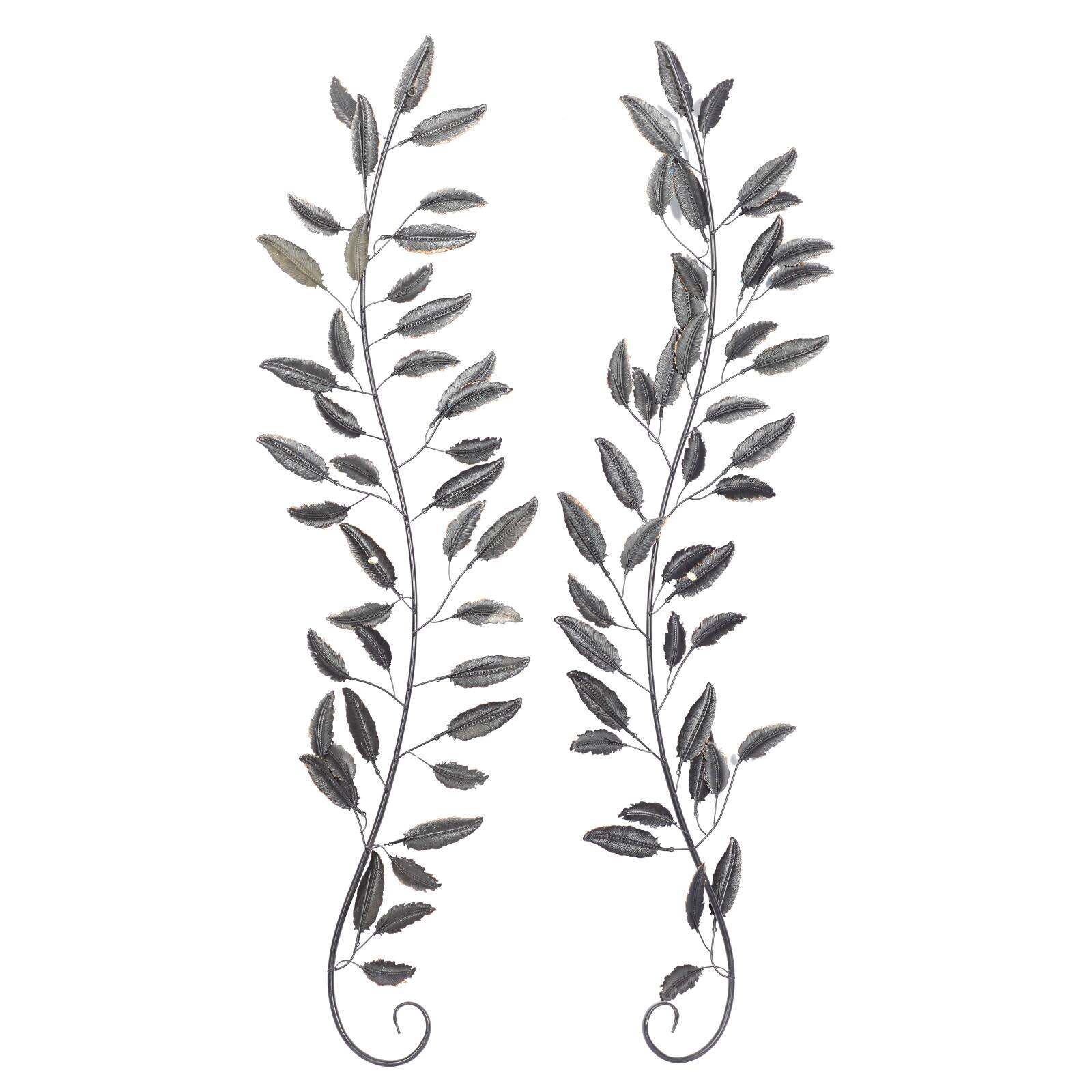 Turquoise Traditional Floral Metal Wall Décor Set