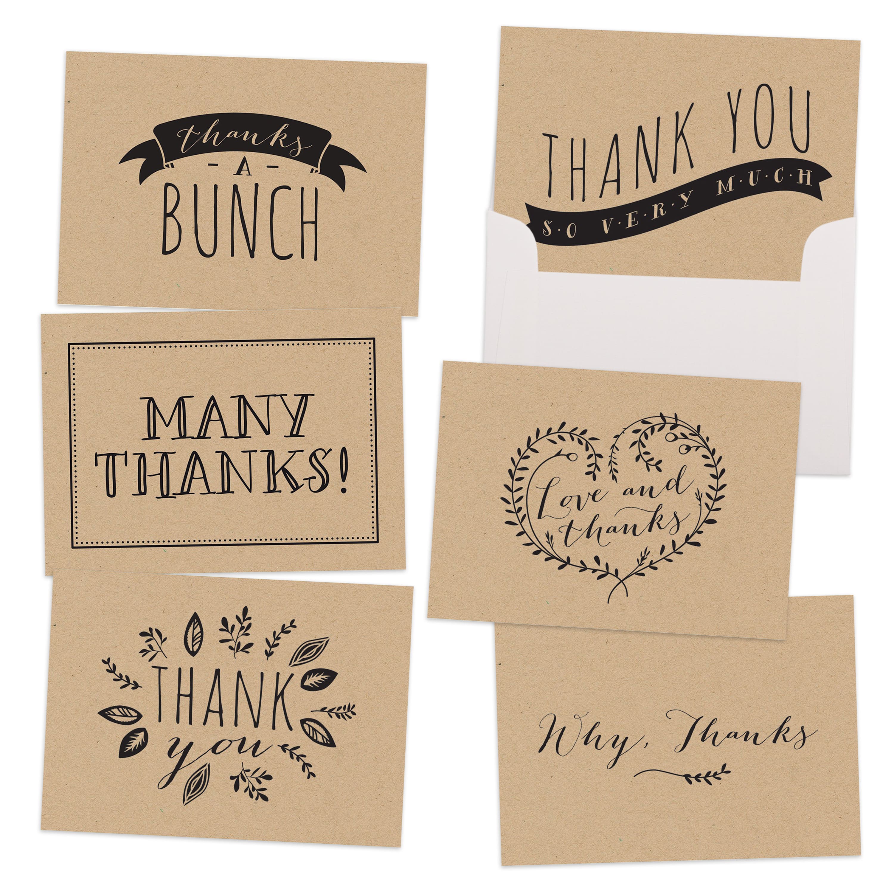 JAM Paper Rustic Blank Thank You Cards Set, 36ct. | Michaels