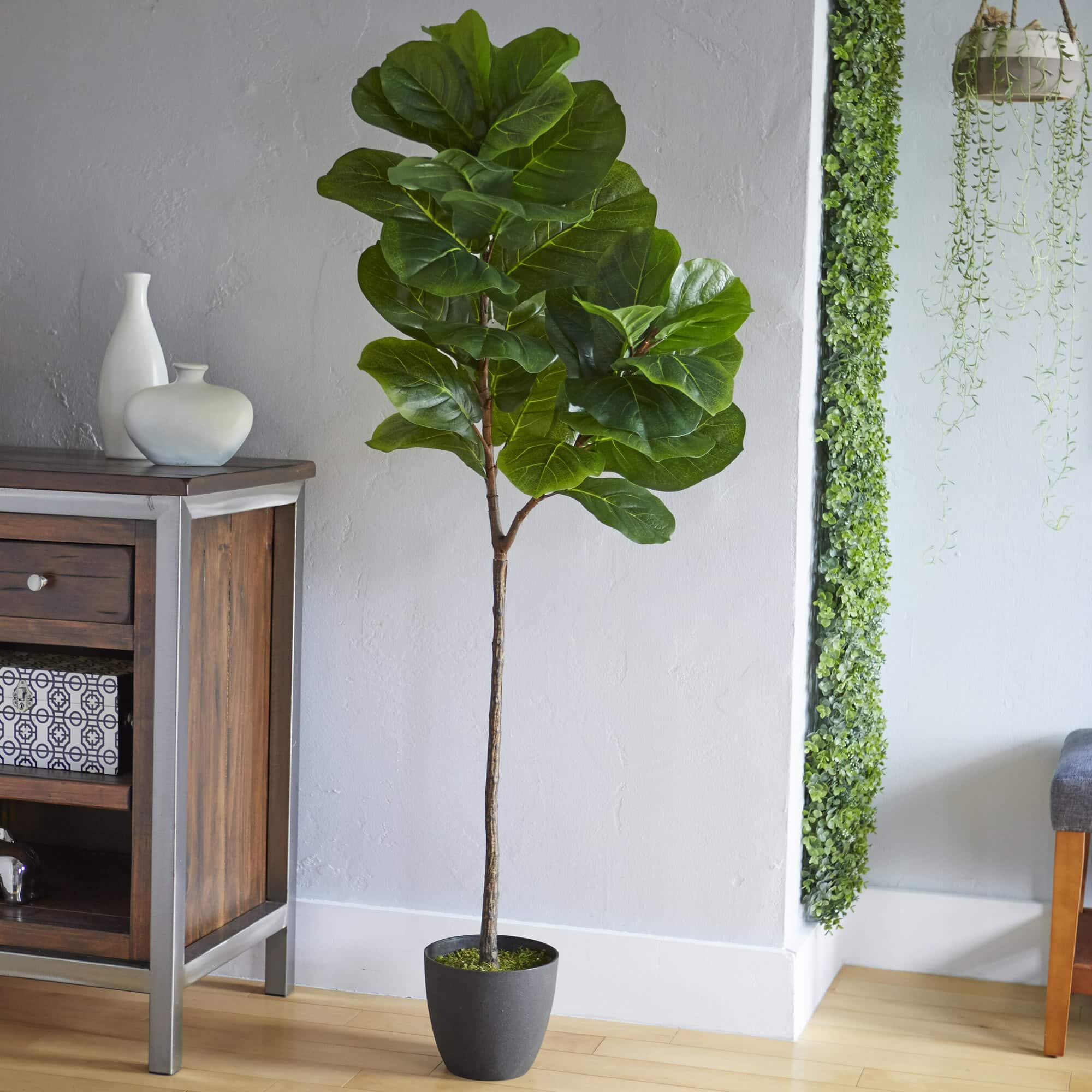 5ft. Potted Real Touch Fiddle Leaf Artificial Tree