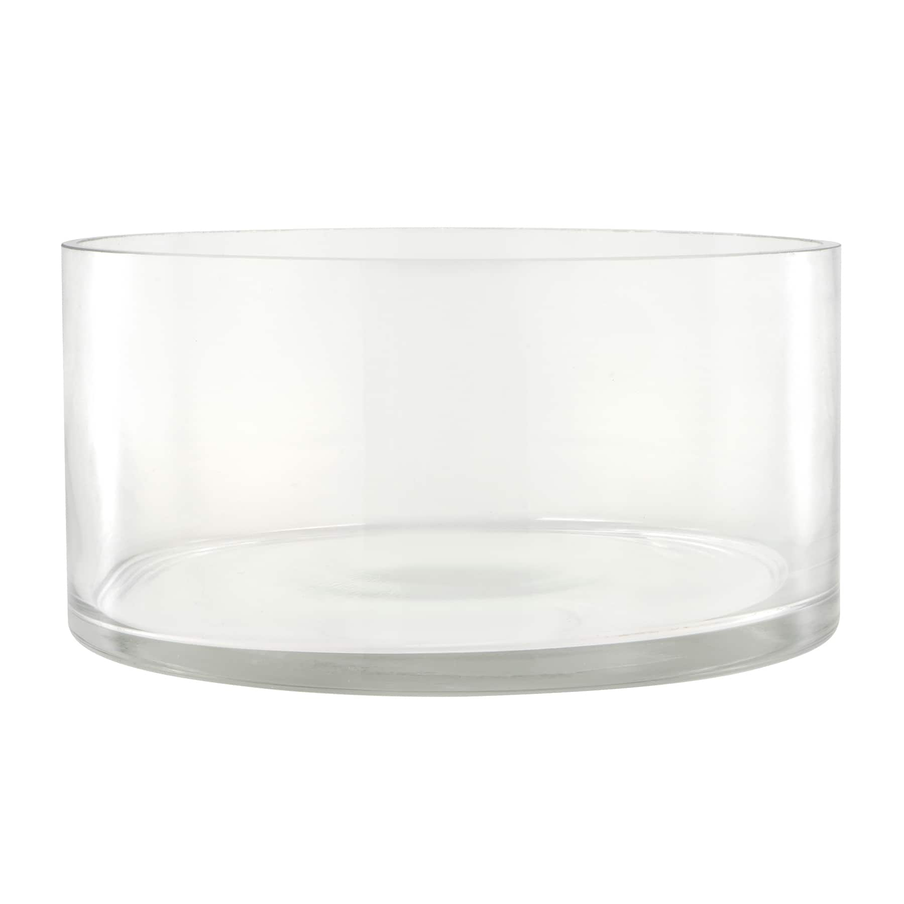 8 Pack: 3.75&#x22; Clear Short Glass Cylinder Vase by Ashland&#xAE;