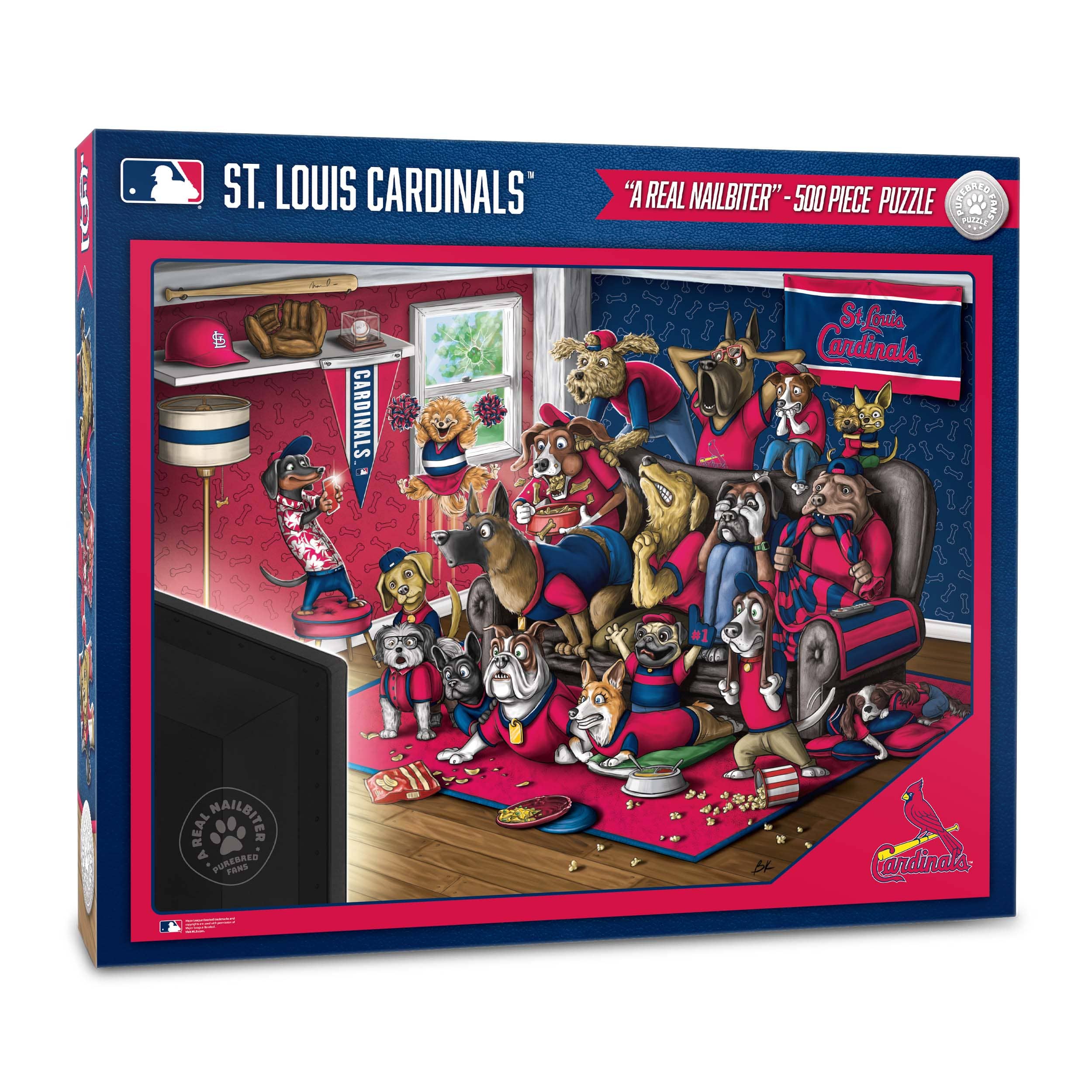 MLB Purebred Fans A Real Nailbiter 500 Piece Puzzle