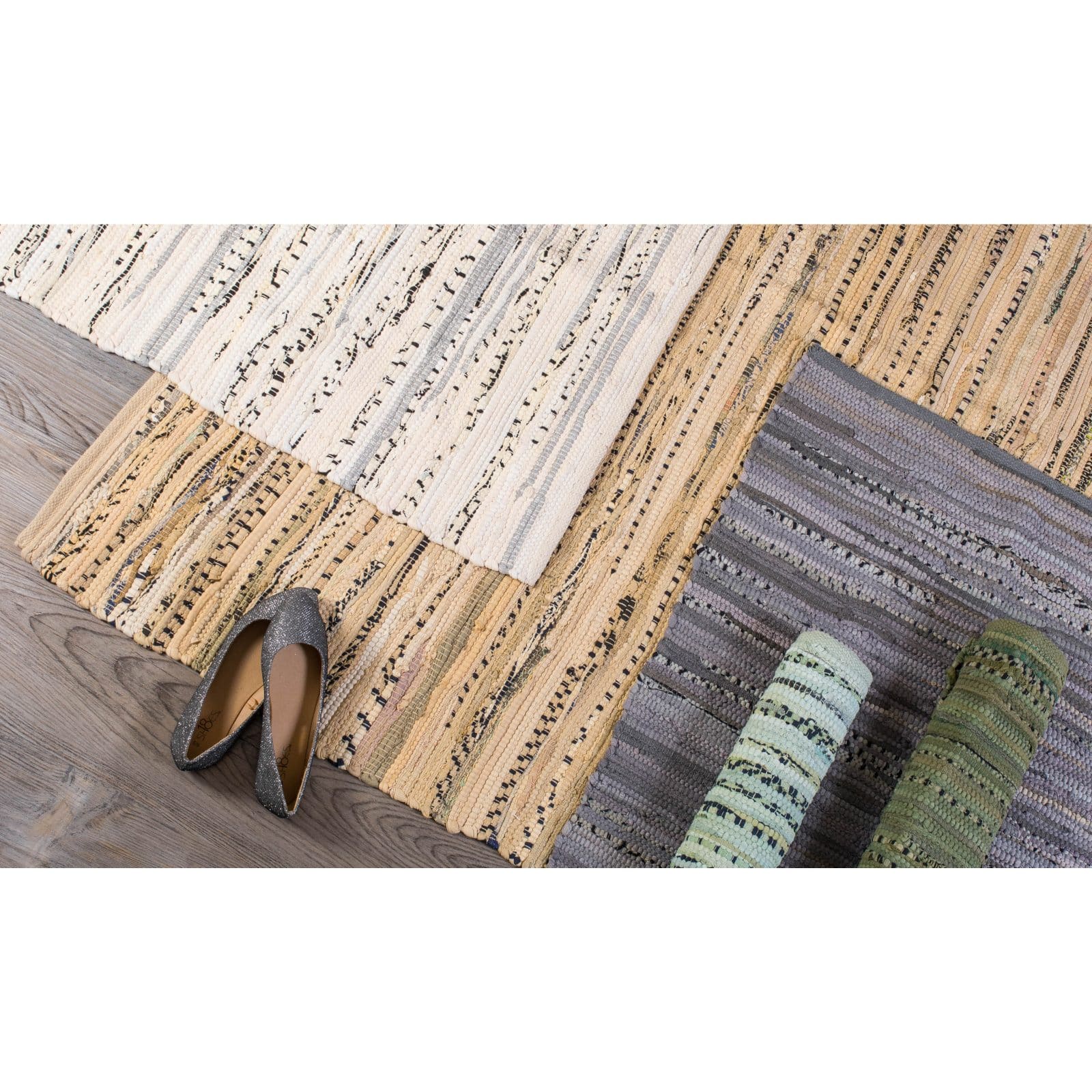 DII&#xAE; Multi Taupe Rag Rug, 4ft. x 6ft.