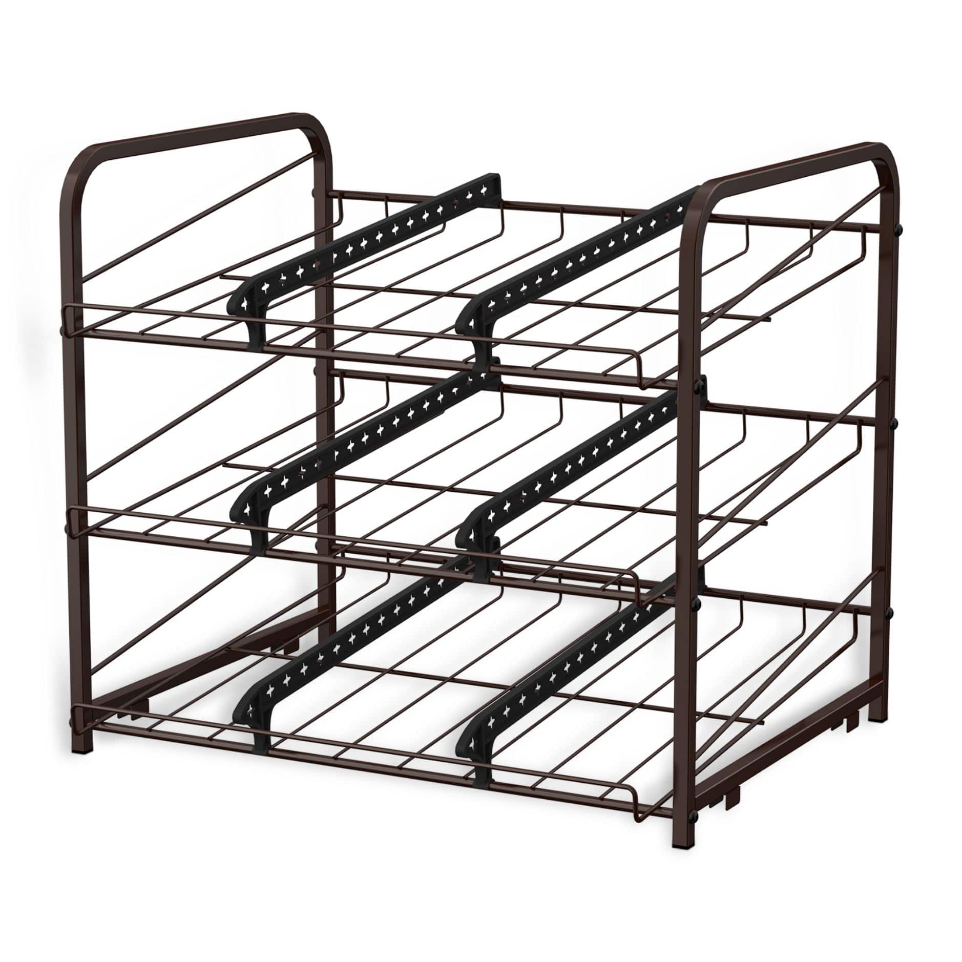 3-Tier Stackable Can Rack Organizer, Color: Brown | Michaels