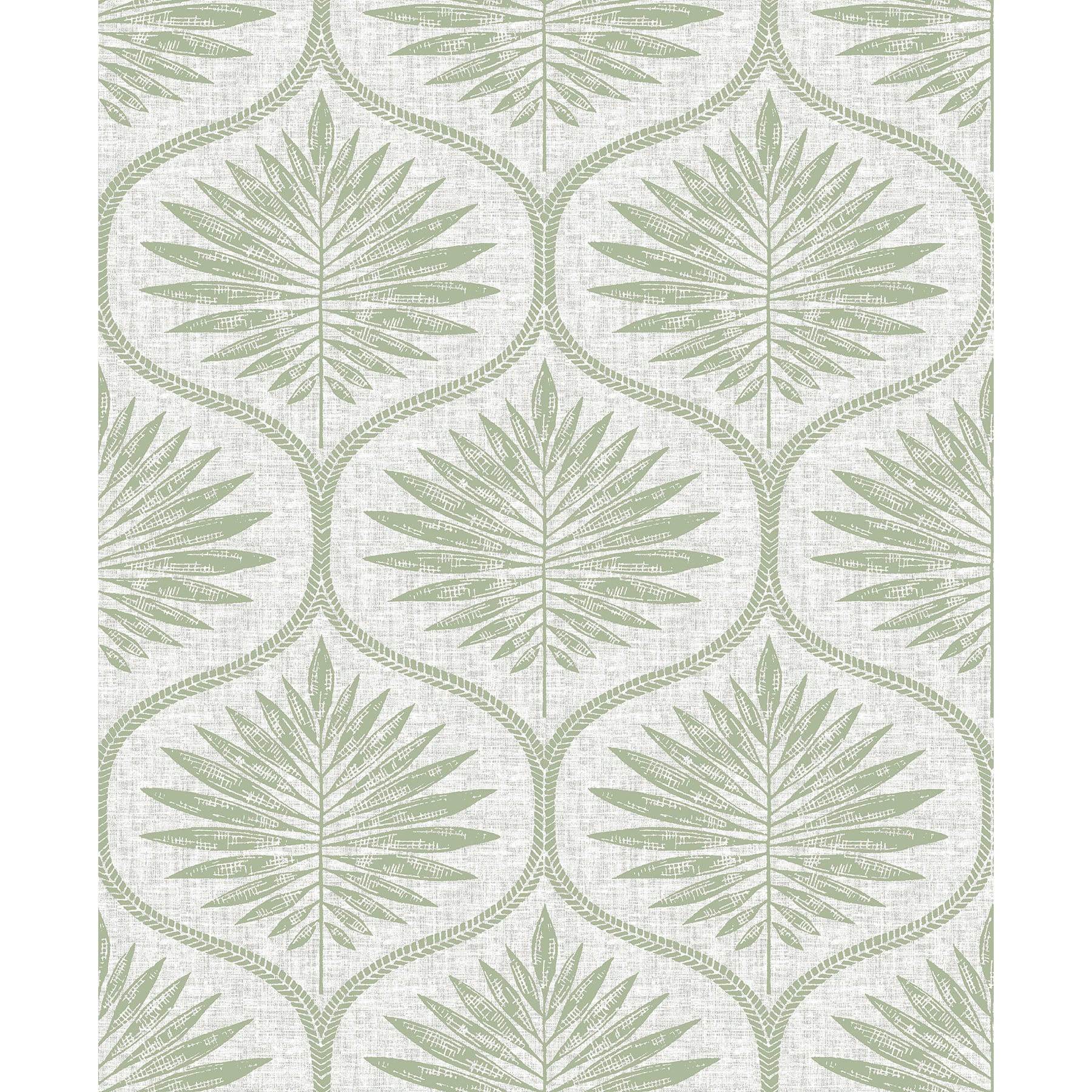 Wallpops Green Primitive Leaves Peel & Stick Wallpaper