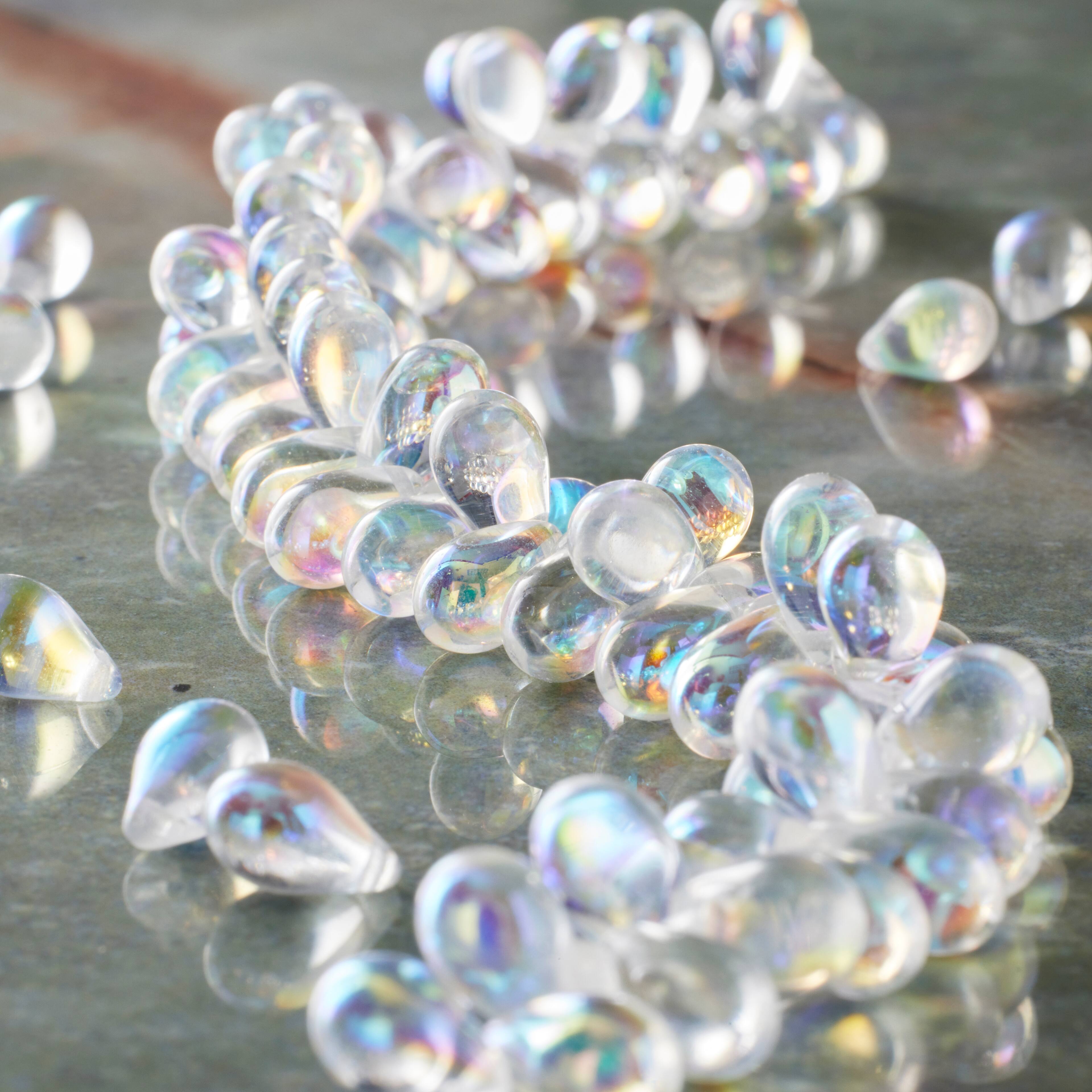 Bead Gallery® Crystal Czech Glass Teardrop Beads, 6mm