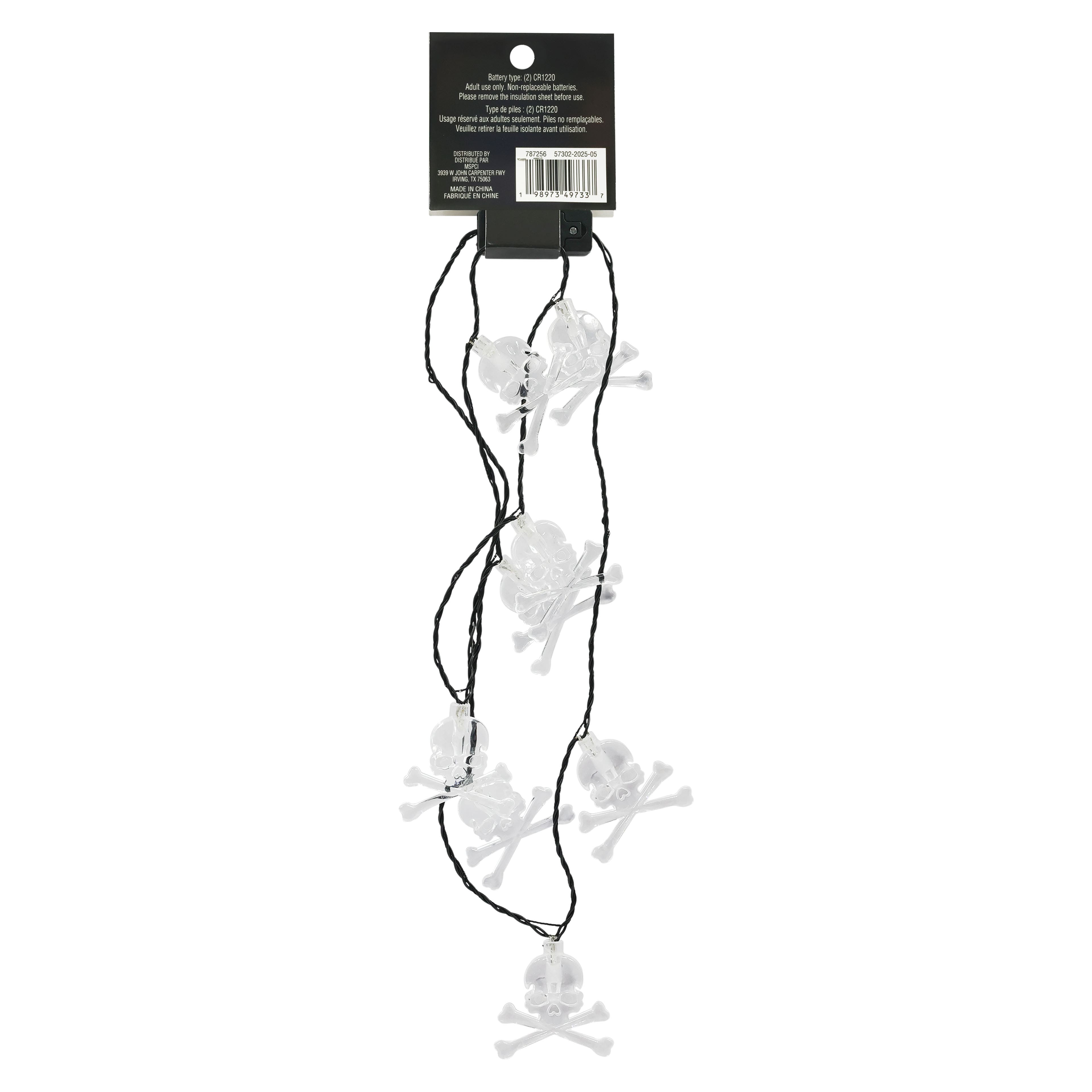 Skull &#x26; Crossbones Light Up Necklace by Celebrate It&#x2122;