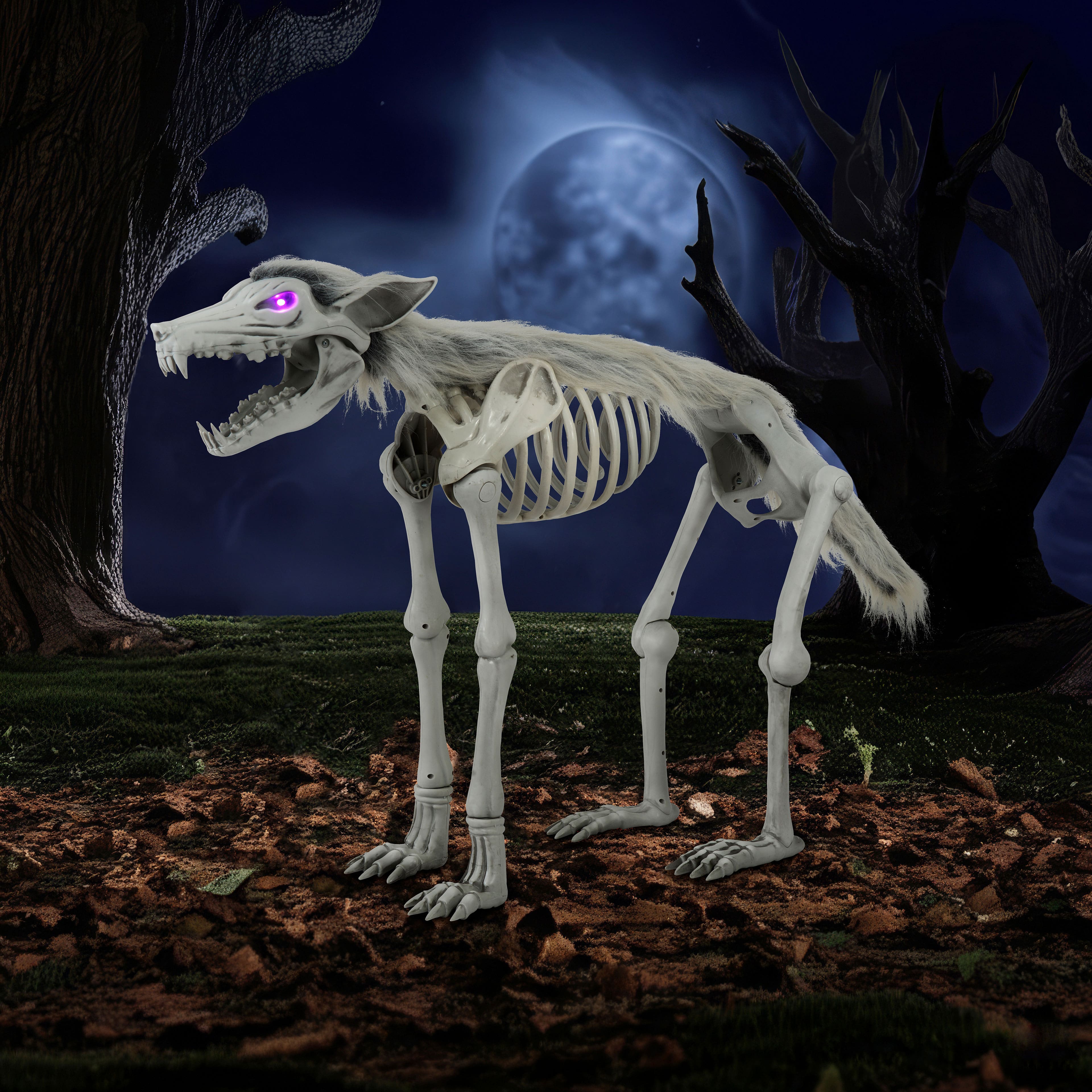 34.5&#x22; LED Animated Wolf Skeleton by Ashland&#xAE;