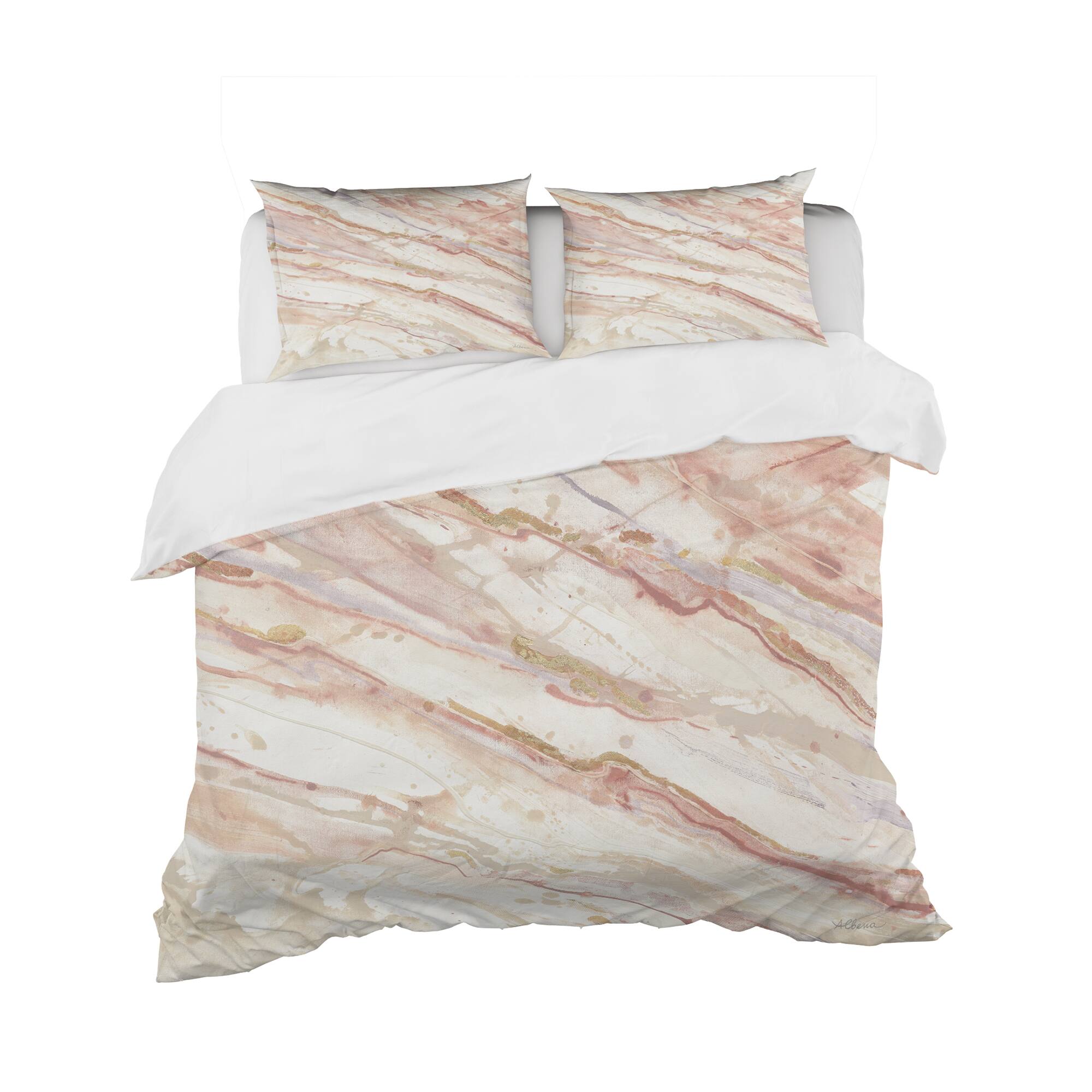 Designart 'Copper Dreams watercolor' Shabby Bedding Set