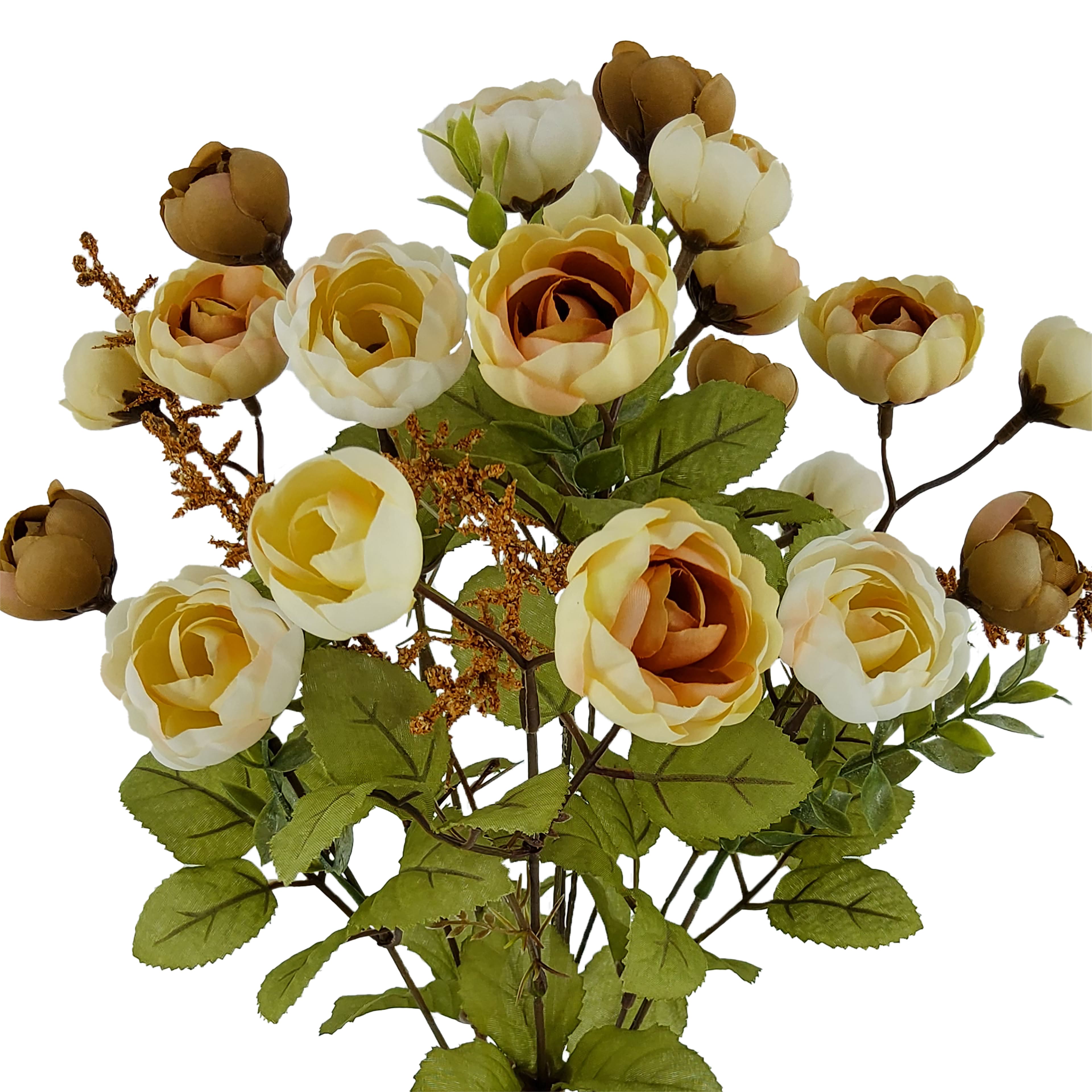 18&#x22; Cream Ranunculus Mixed Bush by Ashland&#xAE;