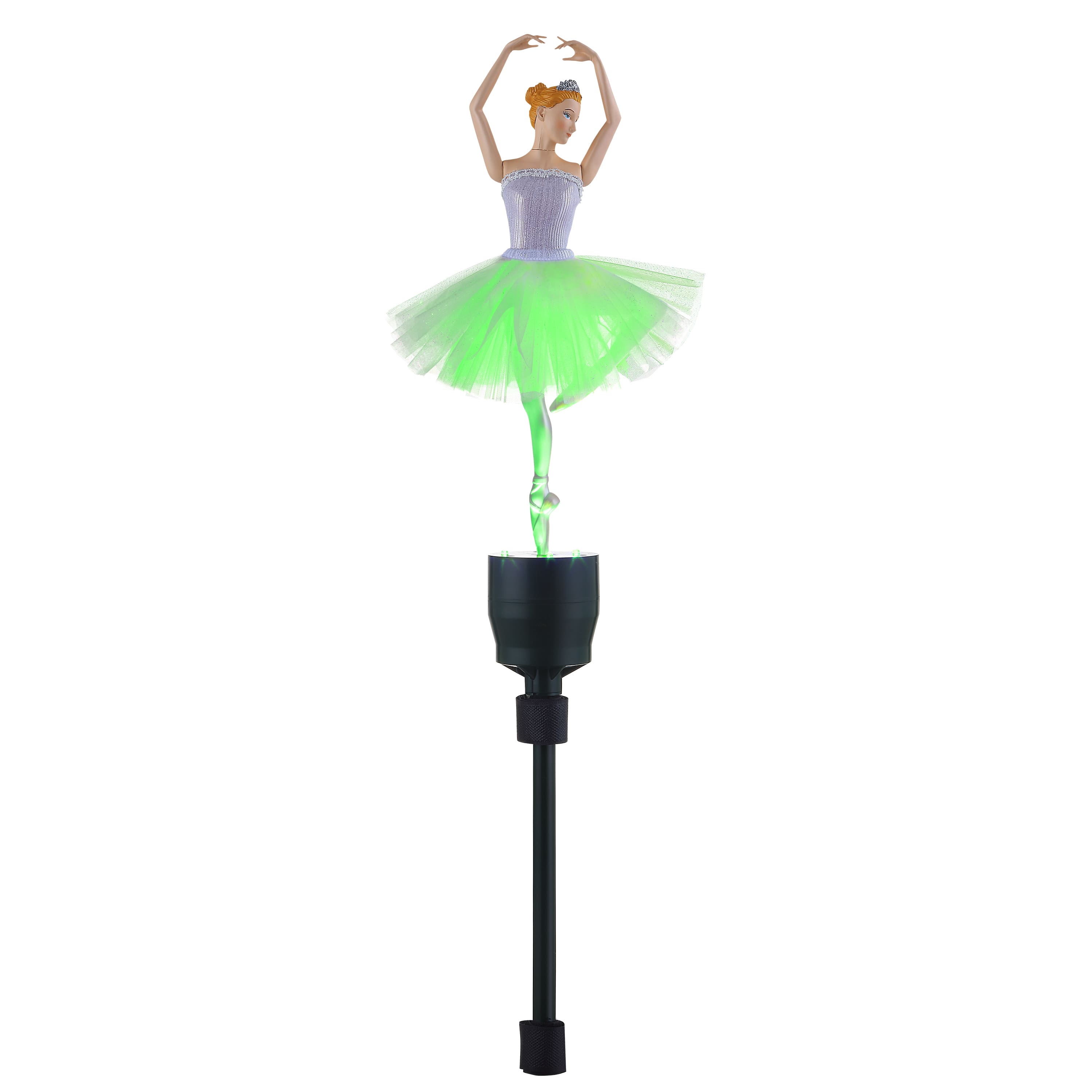 12.5&#x22; Animated Fiber-Optic Ballerina Tree Topper