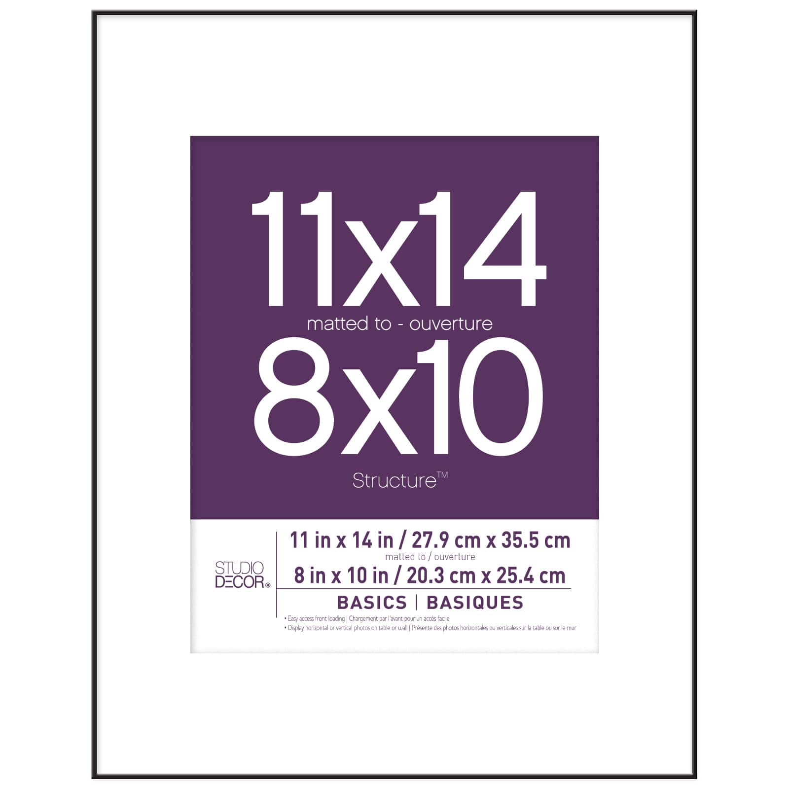 6 Pack: Black Frame with Mat, Basics by Studio Décor®