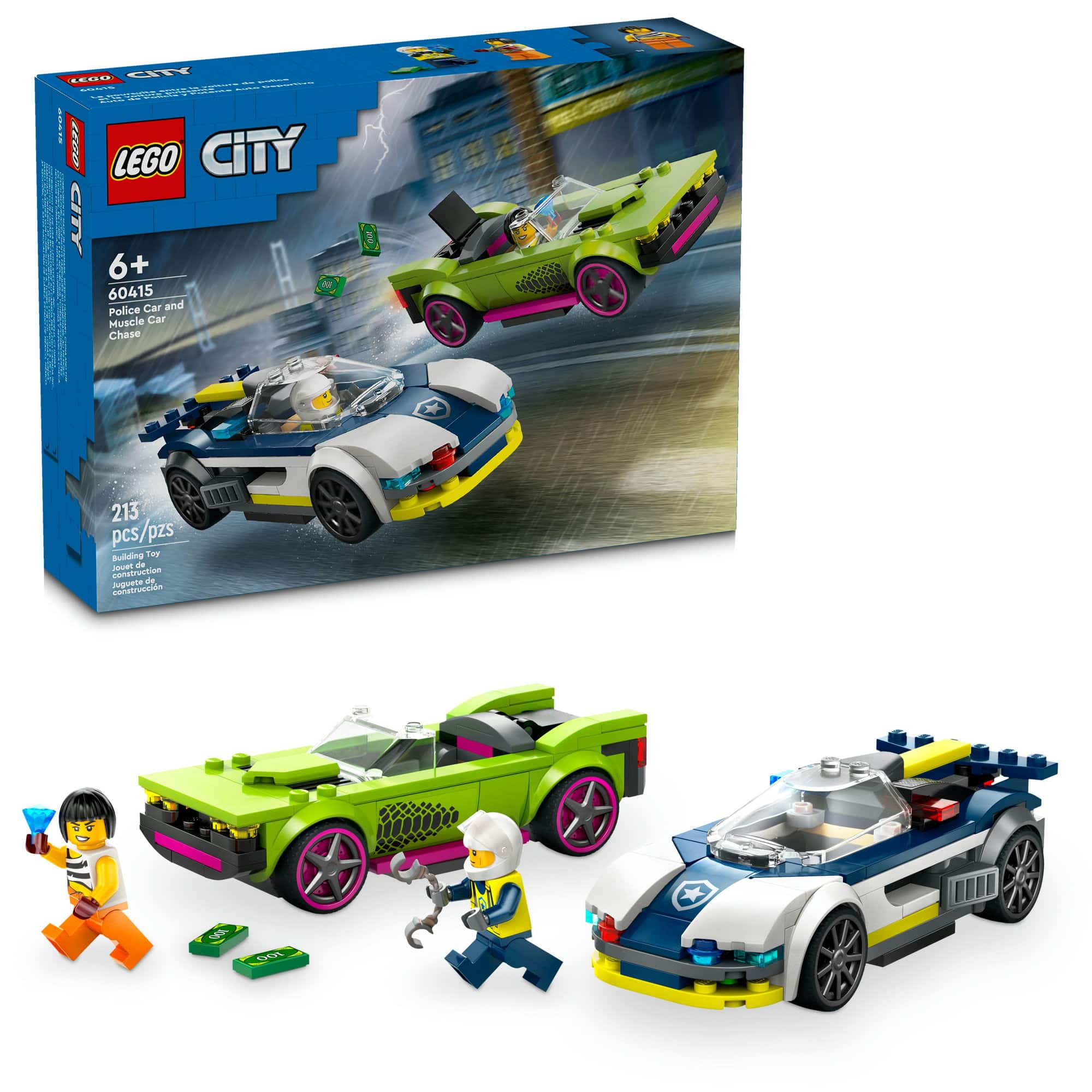 LEGO&#xAE; City Police Car and Muscle Car Chase Set 60415